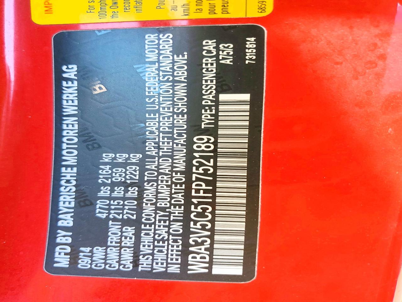 2015 Bmw 428 I Red vin: WBA3V5C51FP752189