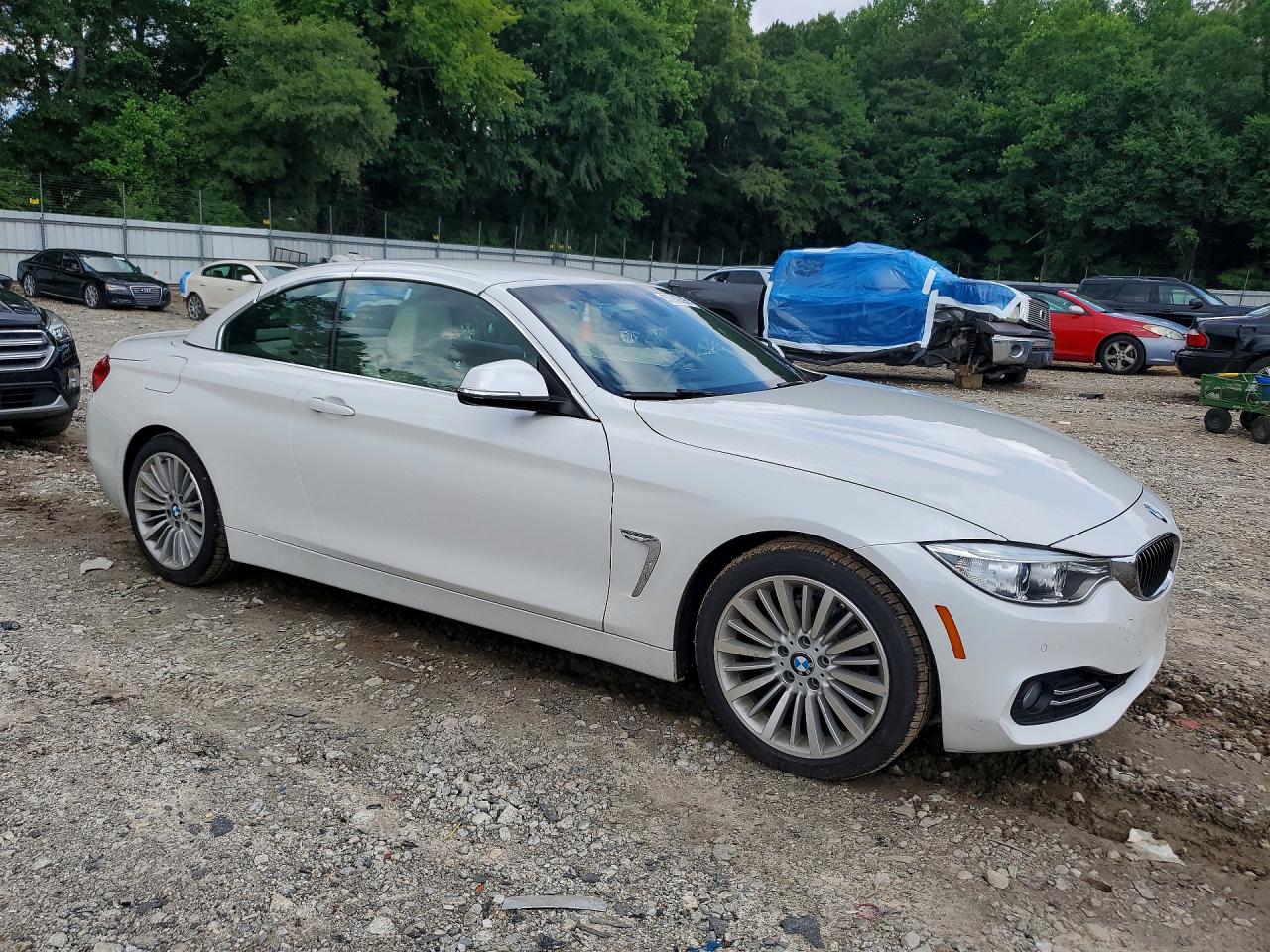 2015 Bmw 428 I White vin: WBA3V5C51FP752614