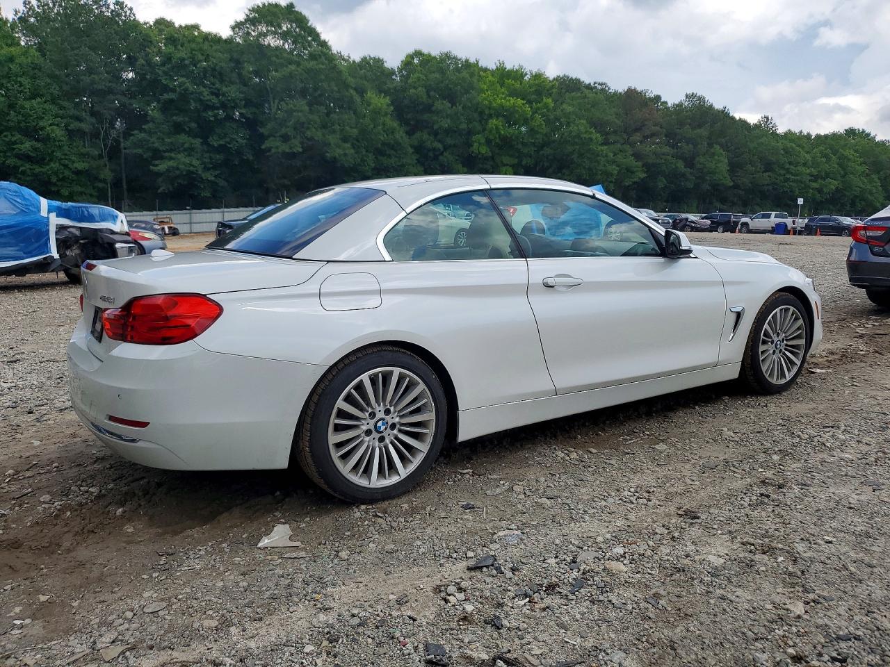 2015 Bmw 428 I White vin: WBA3V5C51FP752614