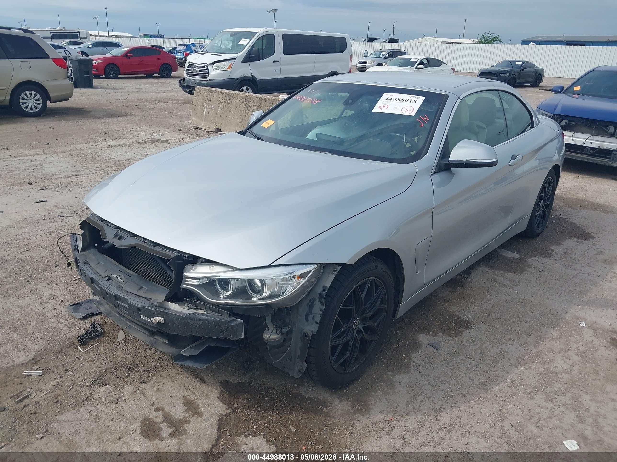 2014 Bmw 428i   Silver vin: WBA3V5C53EJ969552