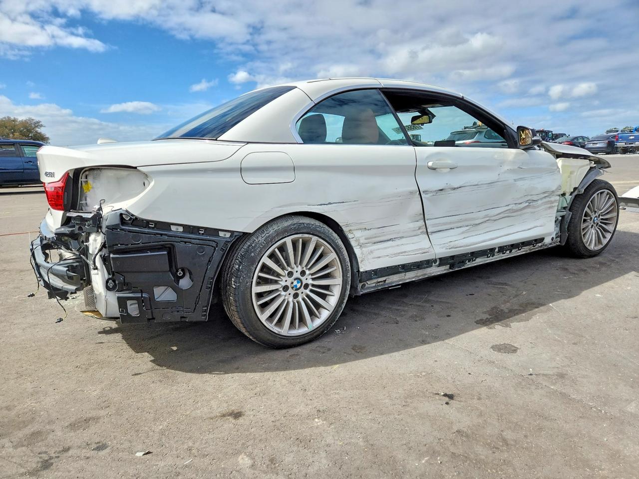 2015 Bmw 428 I White vin: WBA3V5C54FP753059