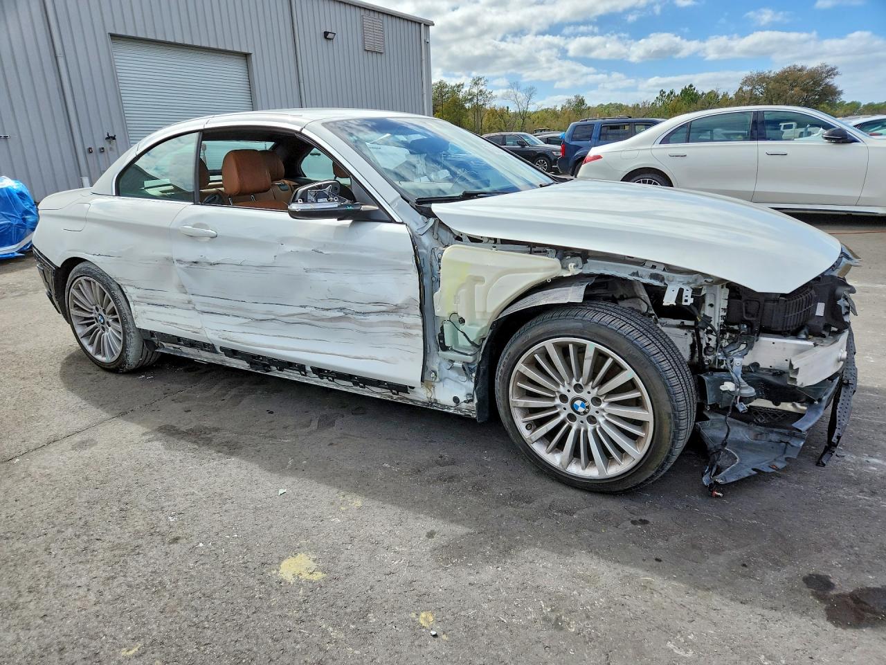 2015 Bmw 428 I White vin: WBA3V5C54FP753059