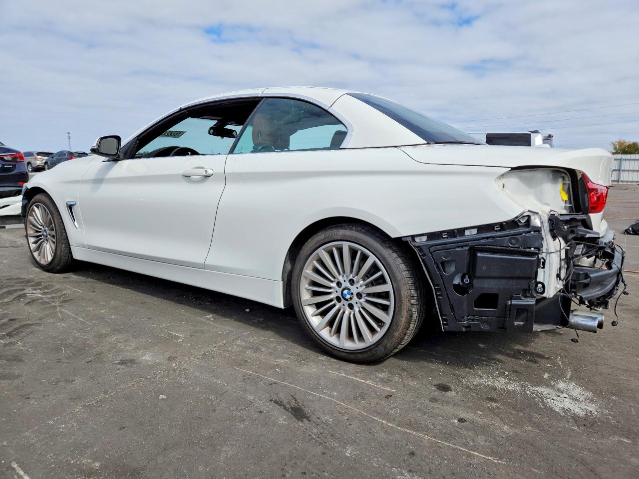 2015 Bmw 428 I White vin: WBA3V5C54FP753059