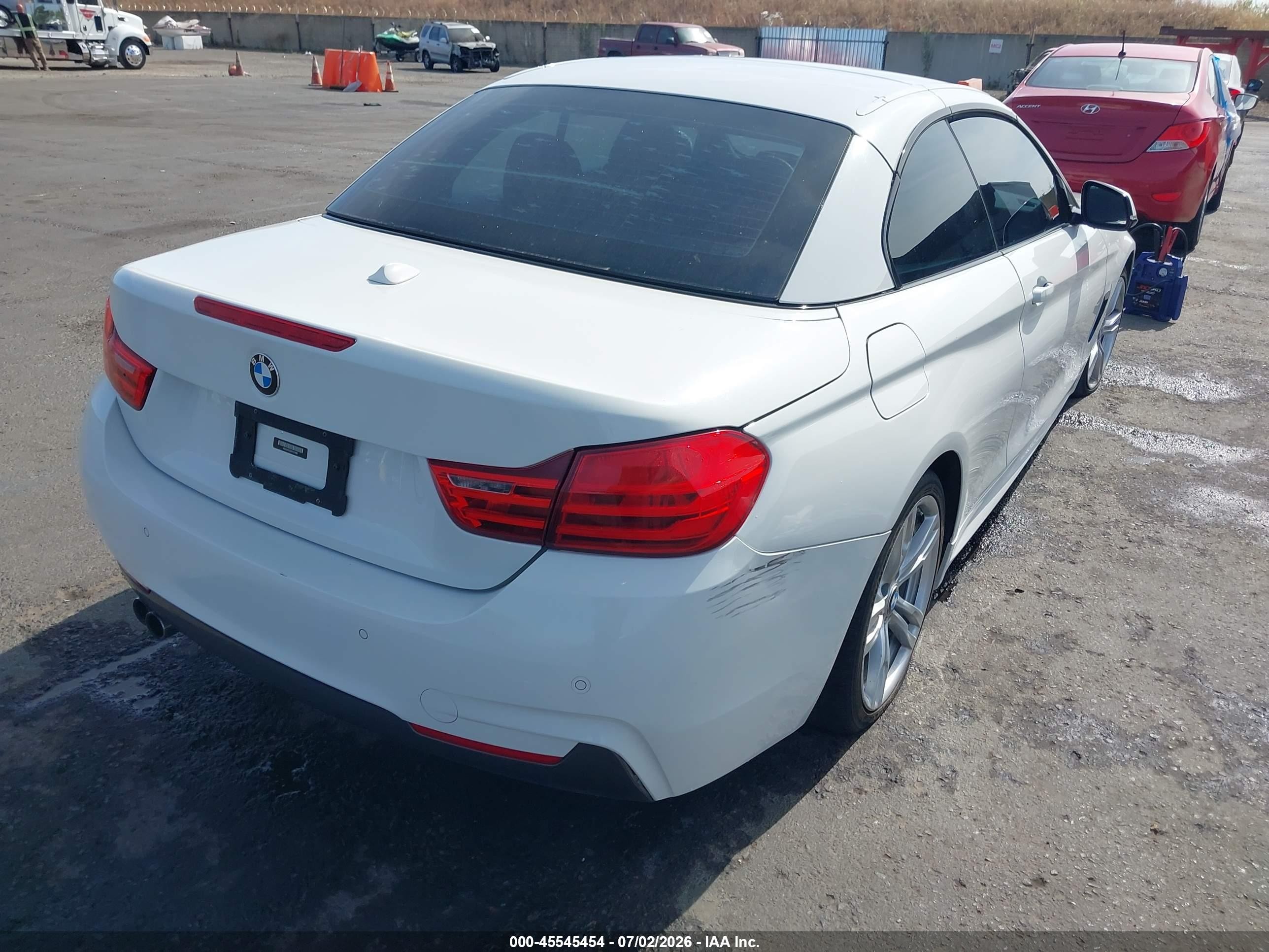 2014 Bmw 428i White vin: WBA3V5C55EP747995