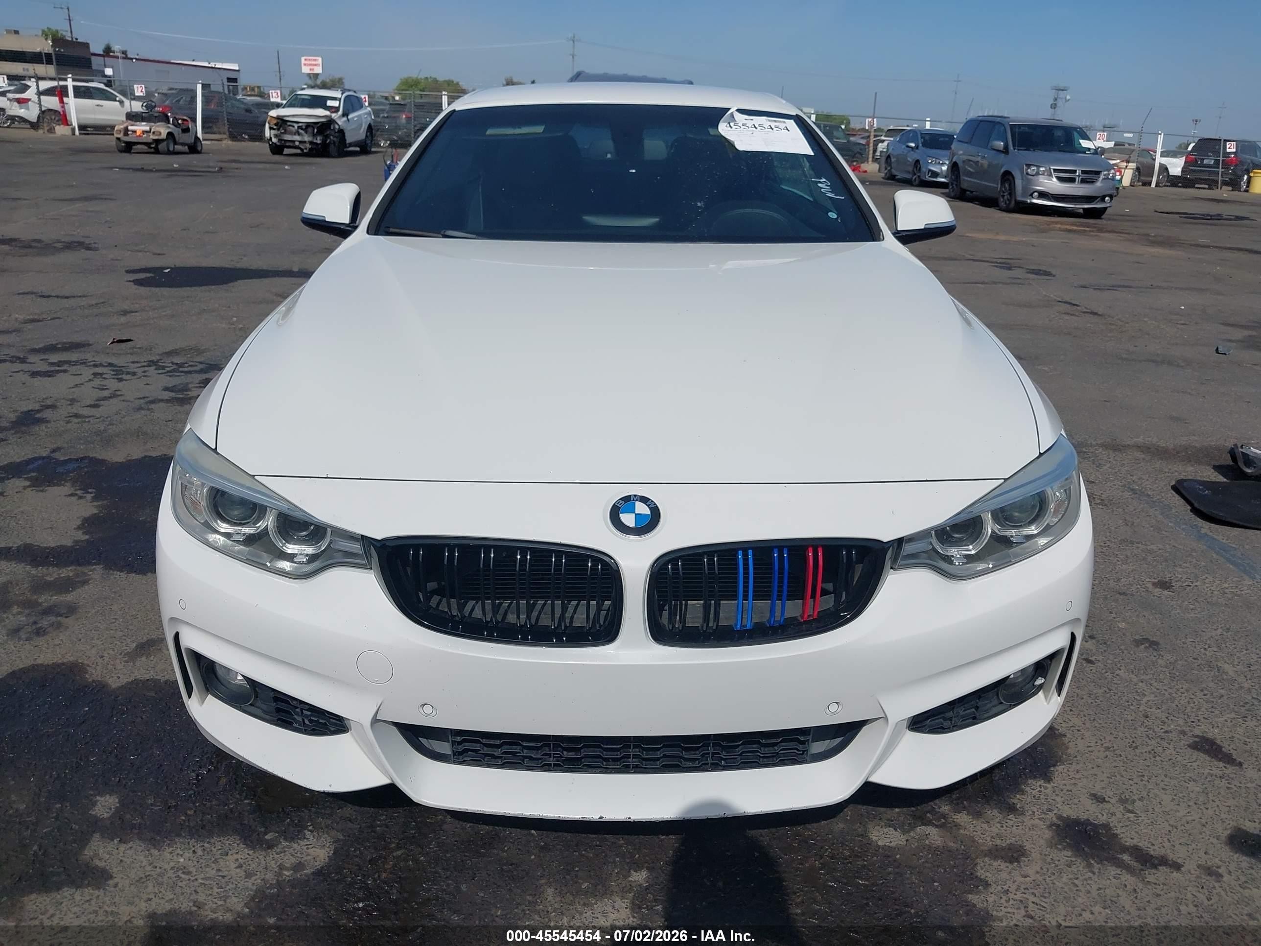 2014 Bmw 428i White vin: WBA3V5C55EP747995