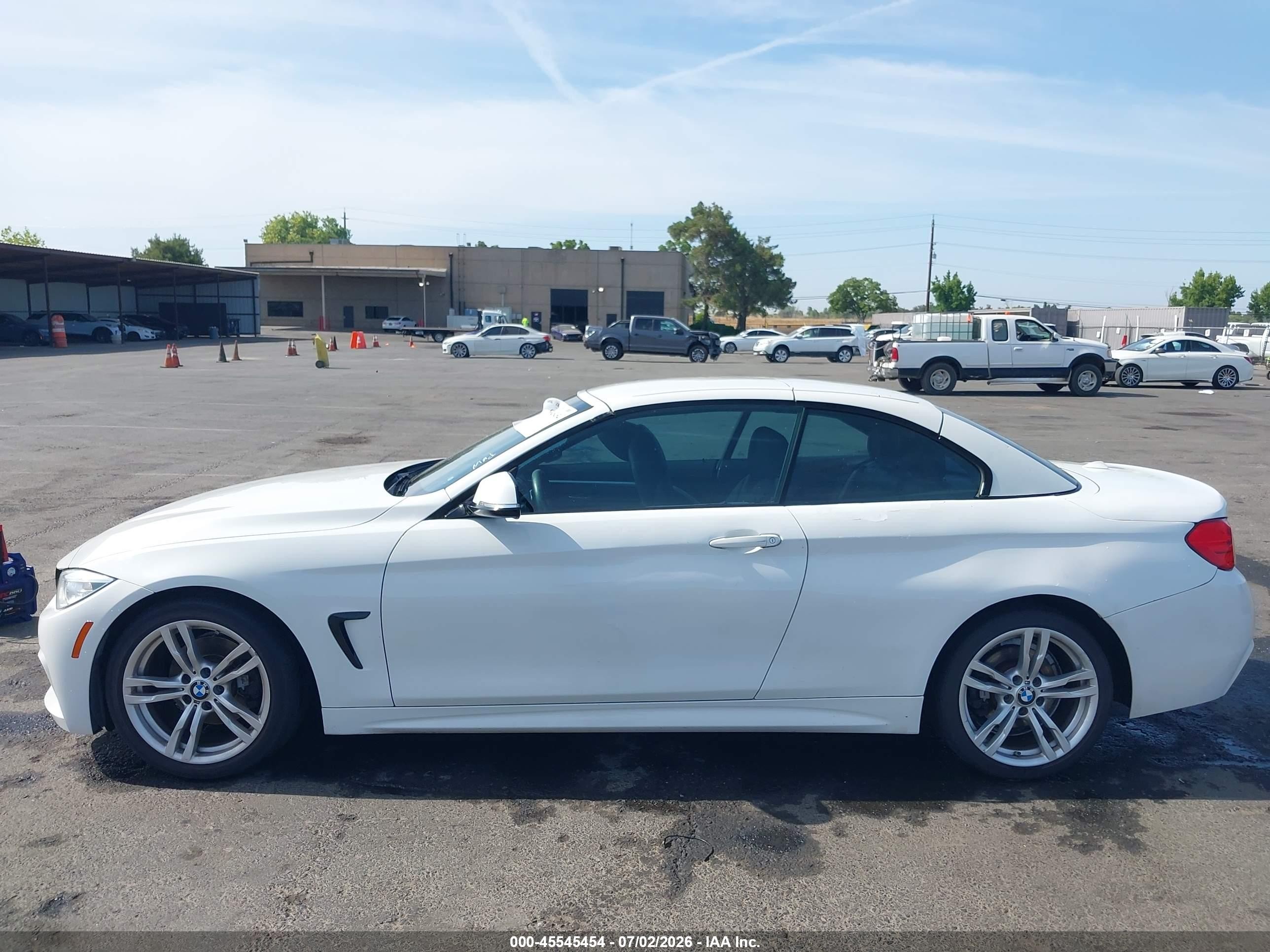 2014 Bmw 428i White vin: WBA3V5C55EP747995