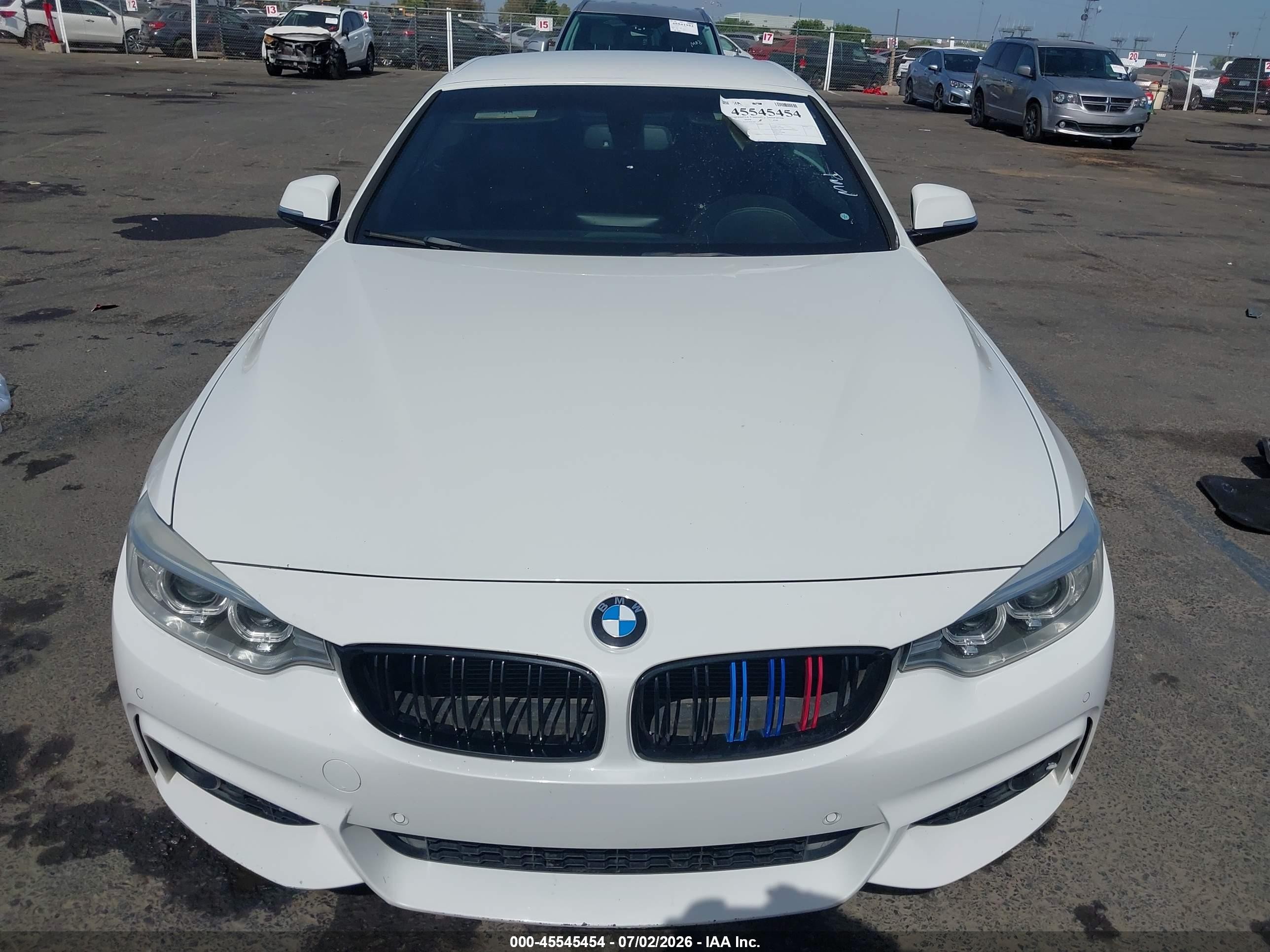 2014 Bmw 428i White vin: WBA3V5C55EP747995