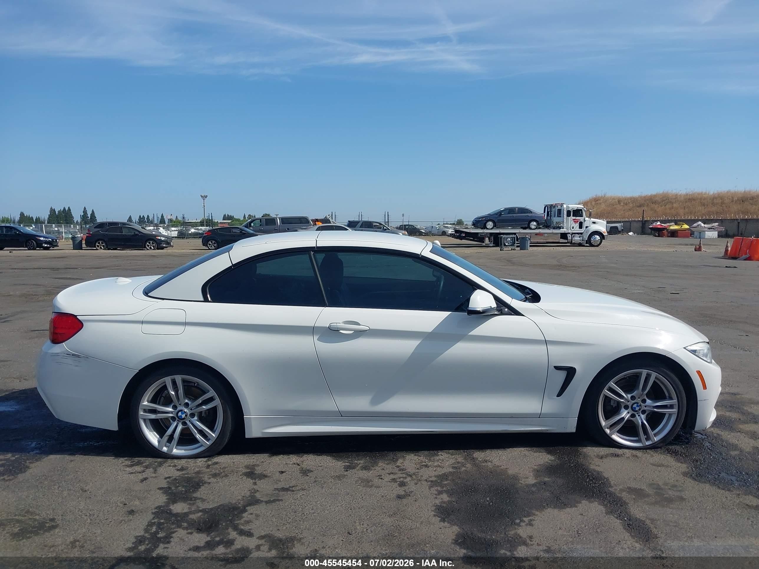 2014 Bmw 428i White vin: WBA3V5C55EP747995