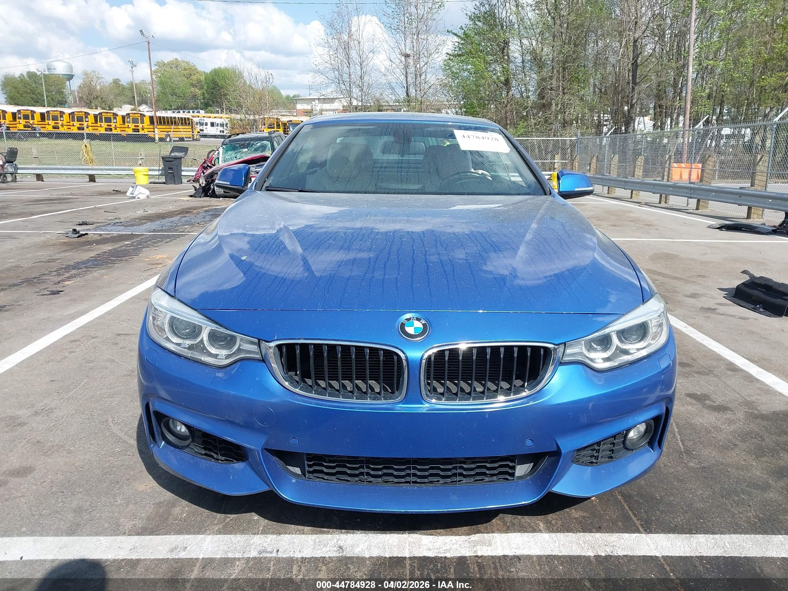 2015 Bmw 428i Синий vin: WBA3V5C55F5A78935