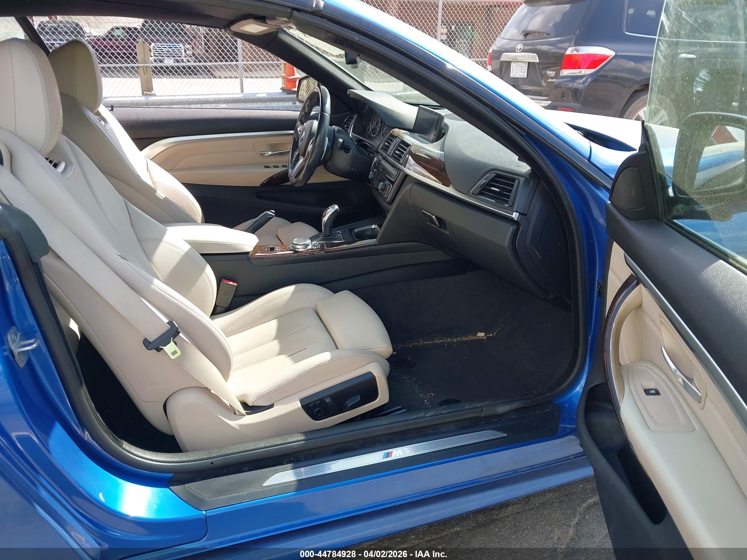 2015 Bmw 428i Синий vin: WBA3V5C55F5A78935