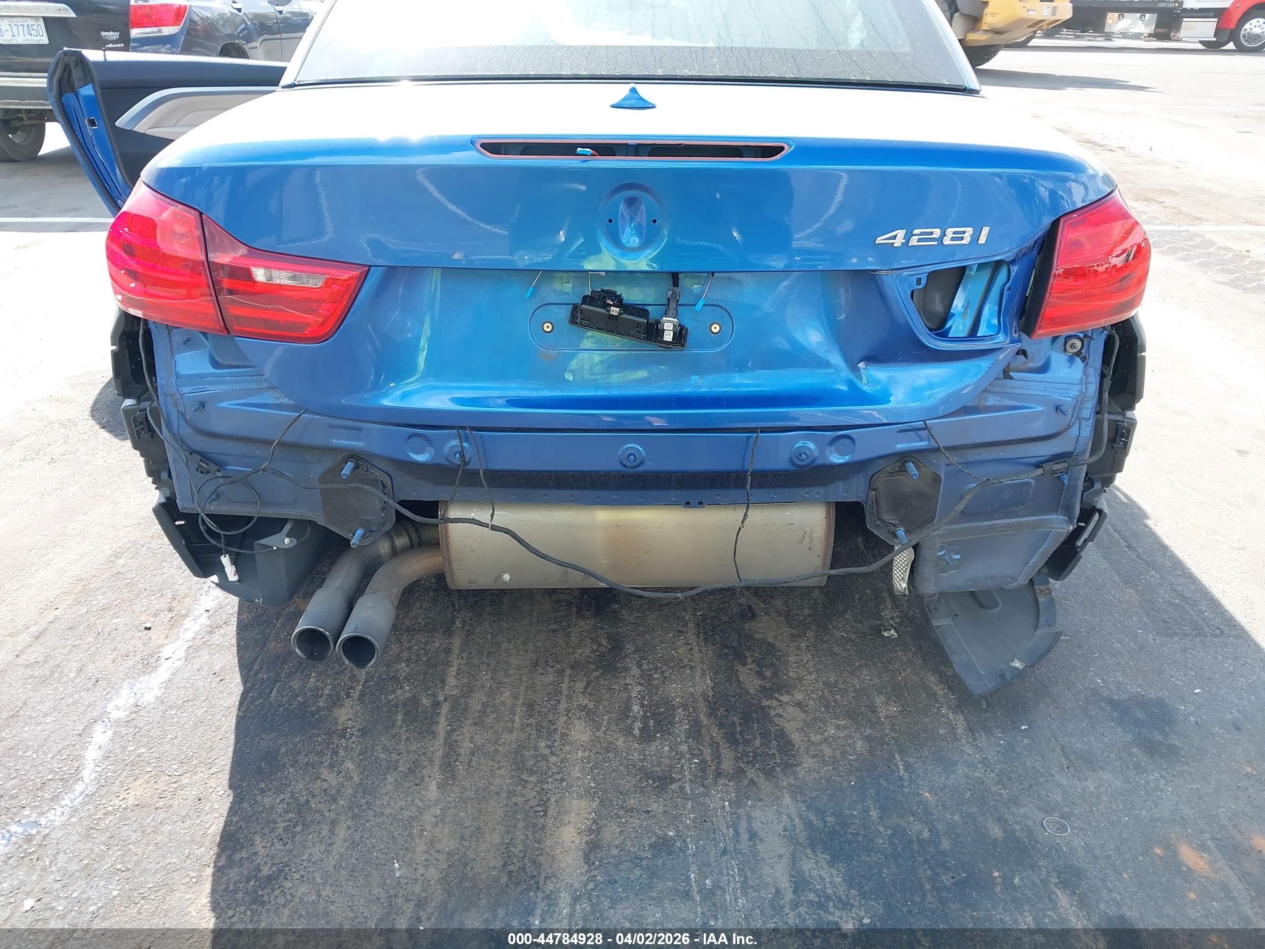 2015 Bmw 428i Синий vin: WBA3V5C55F5A78935