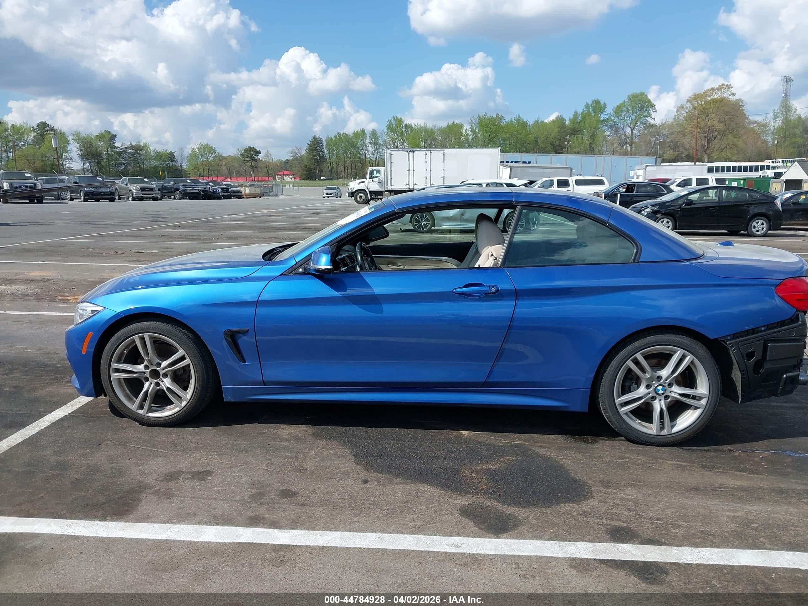 2015 Bmw 428i Синий vin: WBA3V5C55F5A78935