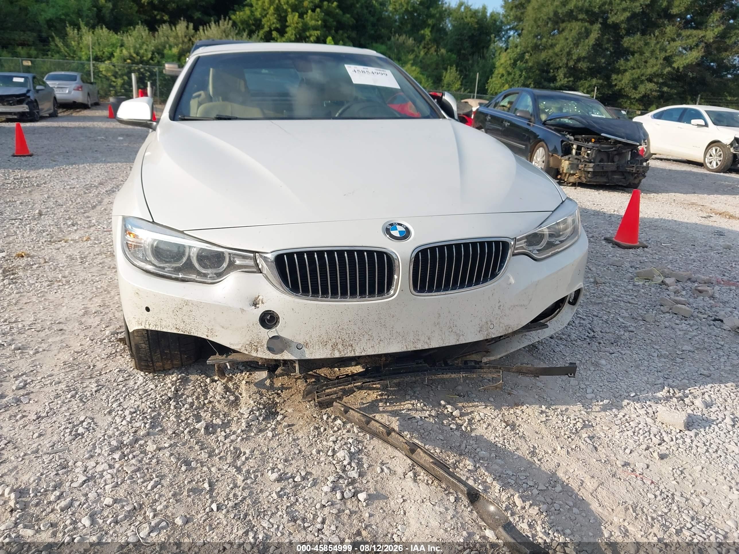 2015 Bmw 428i   White vin: WBA3V5C55FP751742