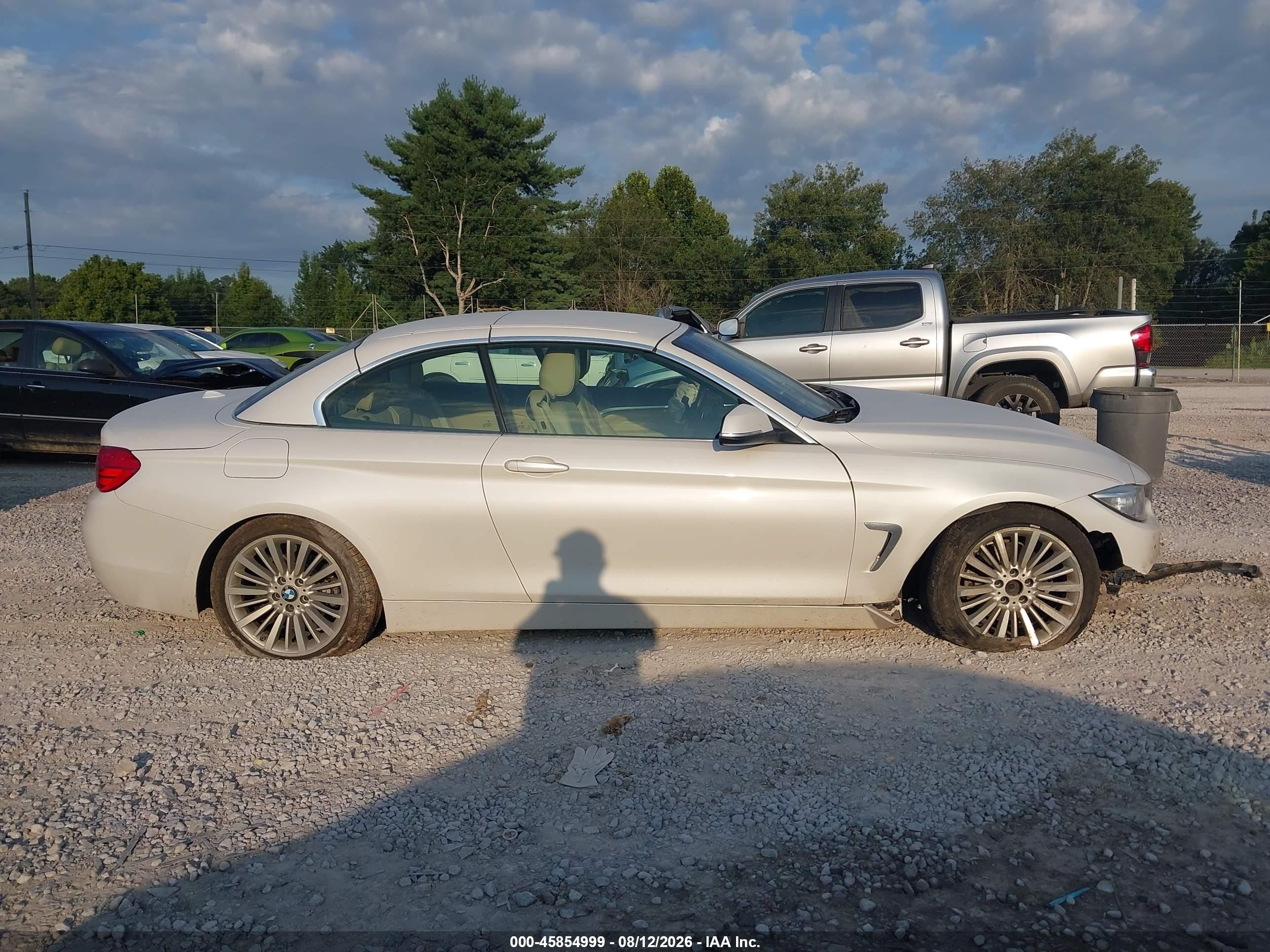 2015 Bmw 428i   White vin: WBA3V5C55FP751742