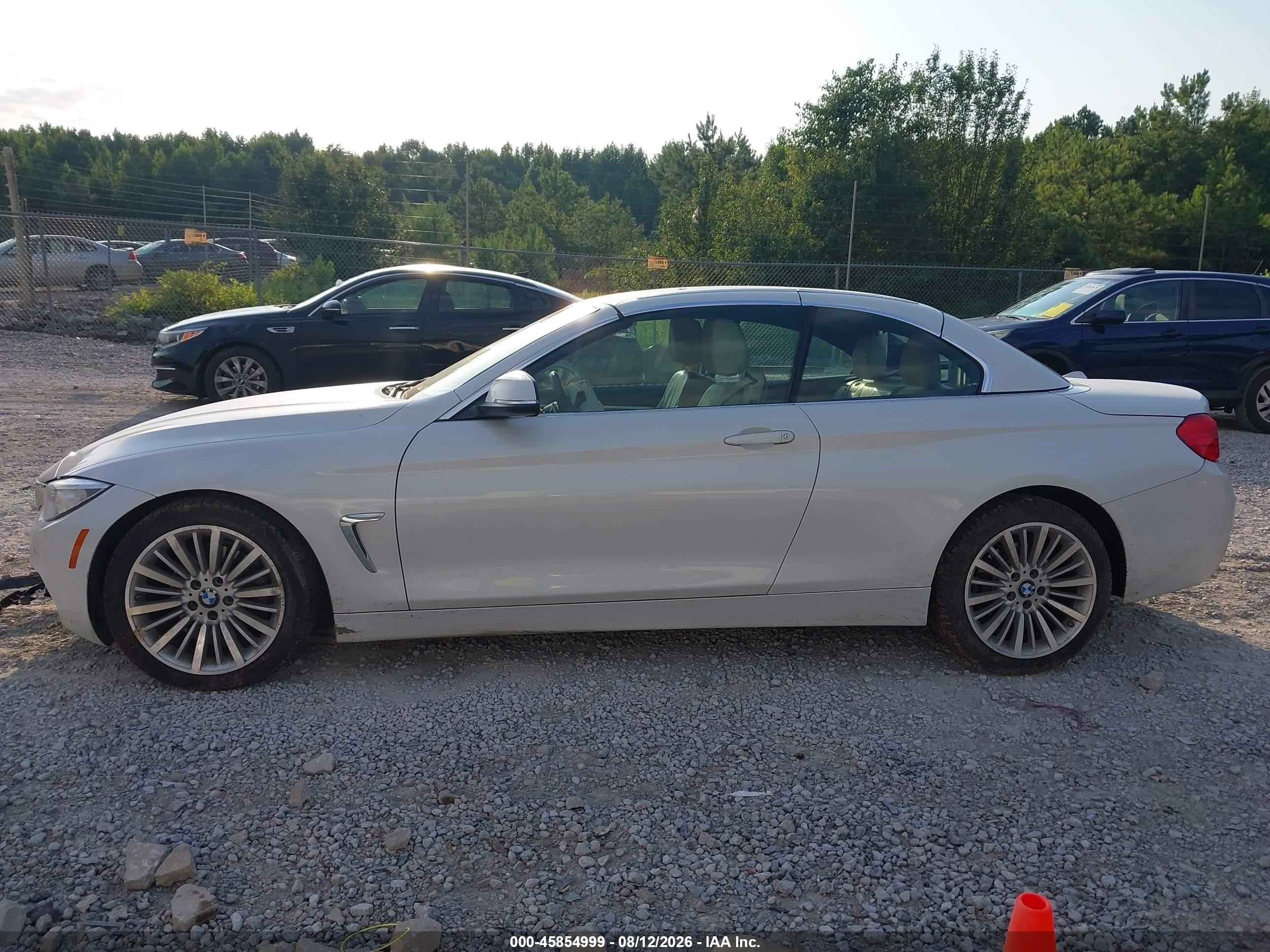 2015 Bmw 428i   White vin: WBA3V5C55FP751742