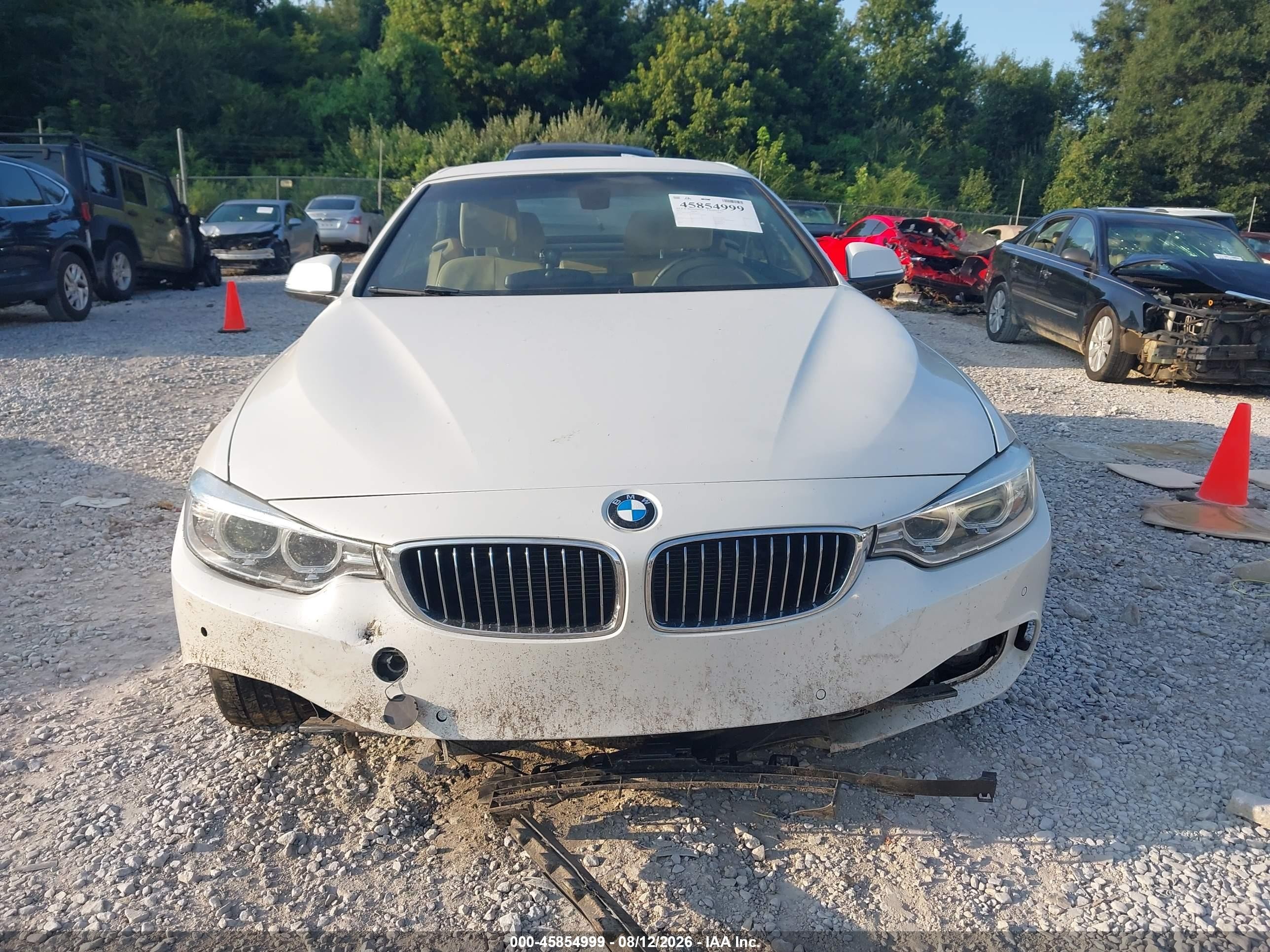2015 Bmw 428i   White vin: WBA3V5C55FP751742