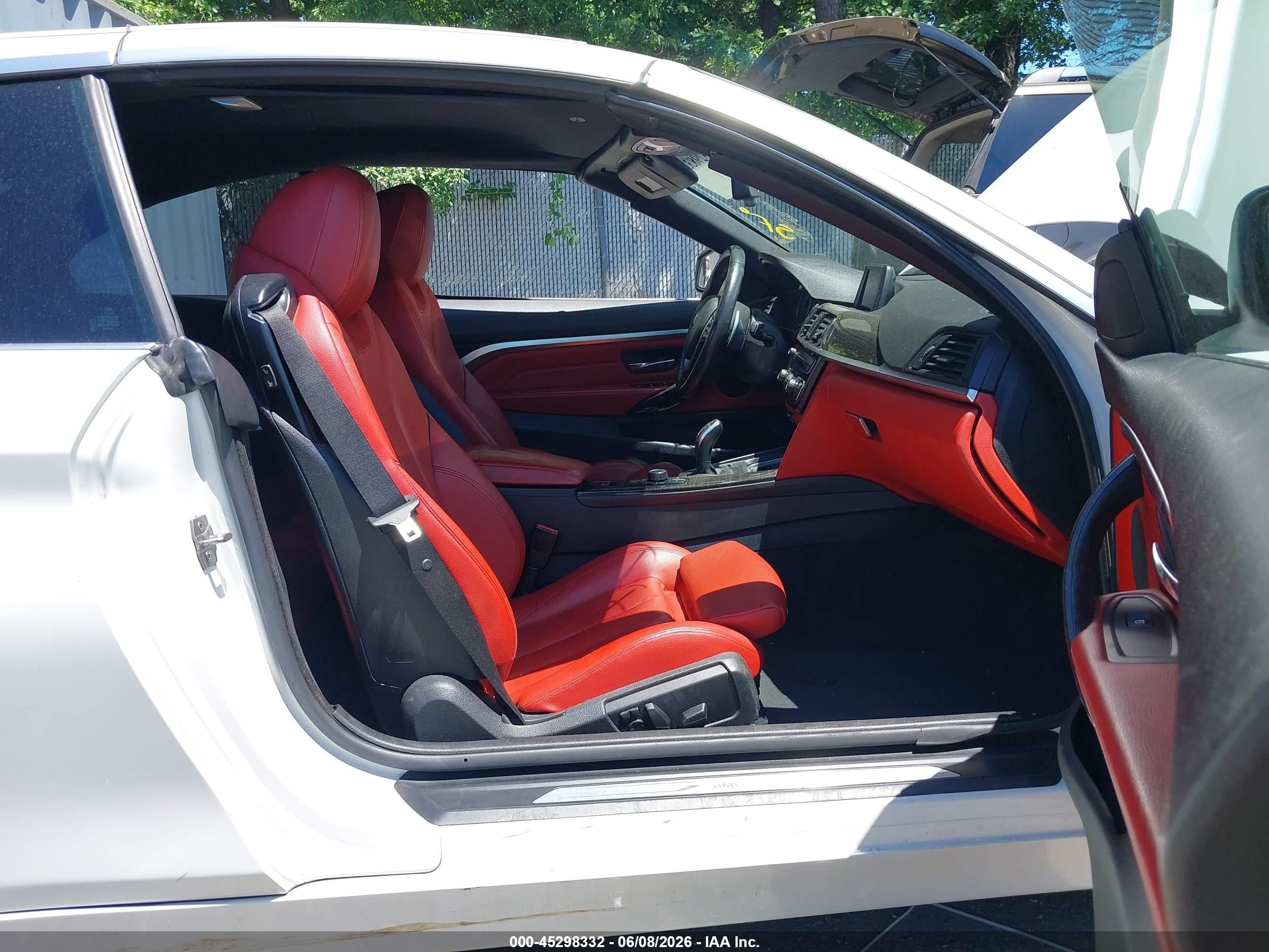 2015 Bmw 428i   White vin: WBA3V5C56FP751815
