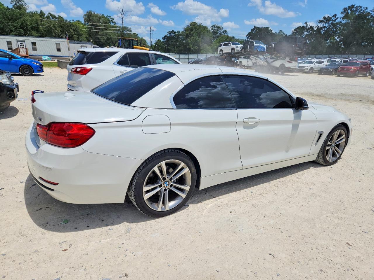2014 Bmw 428 I White vin: WBA3V5C57EJ969148