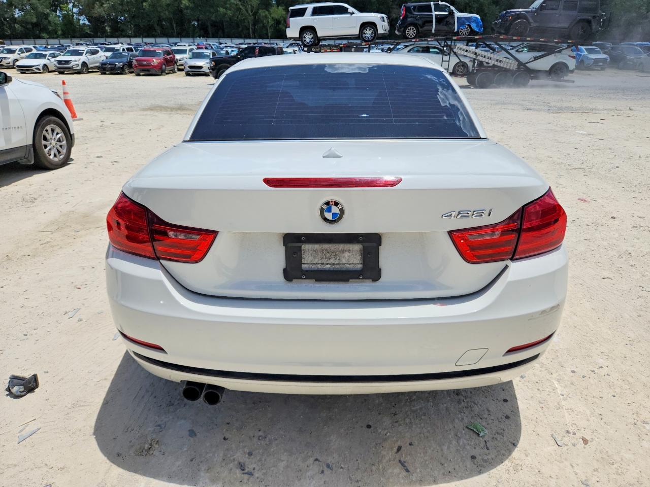 2014 Bmw 428 I White vin: WBA3V5C57EJ969148