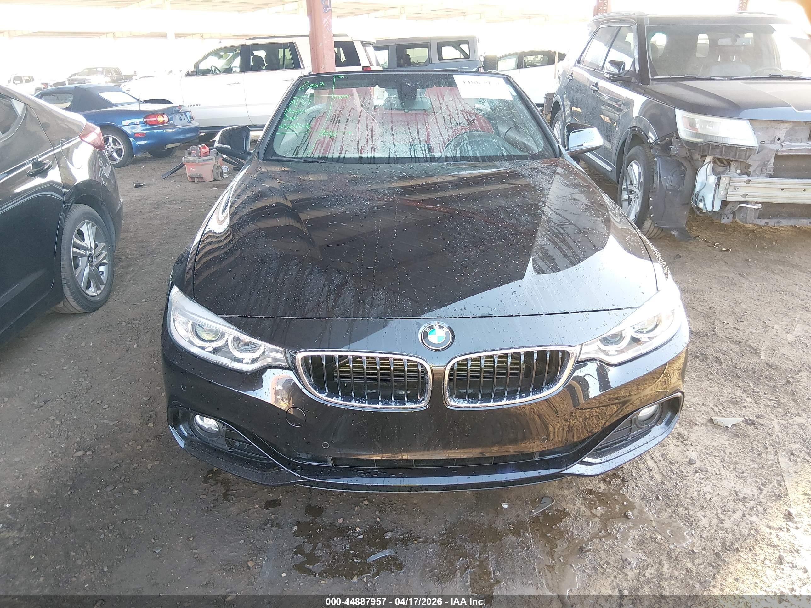 2015 Bmw 428i   Black vin: WBA3V5C57FP752794