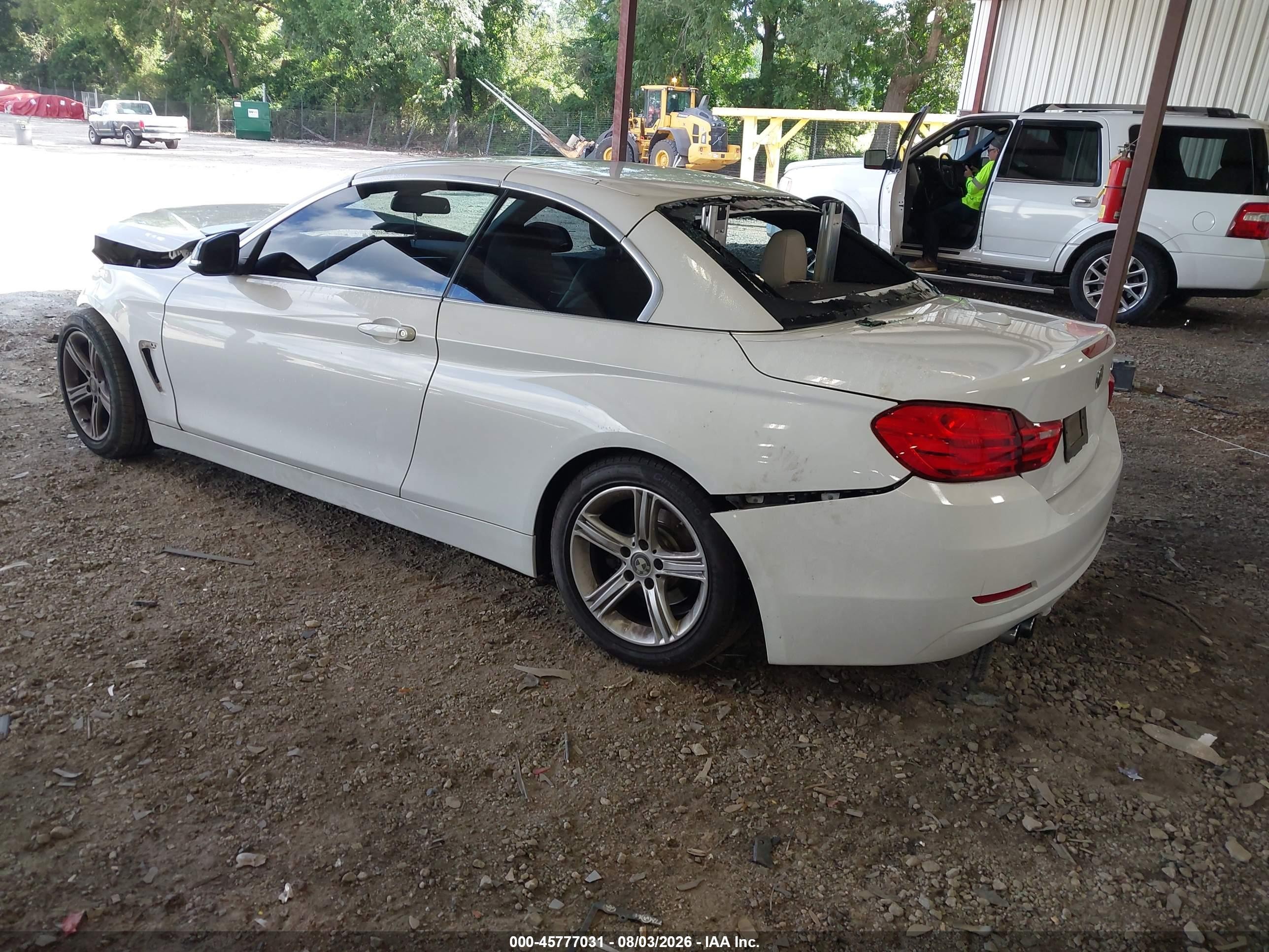 2015 Bmw 428i   Белый vin: WBA3V5C58FP752612
