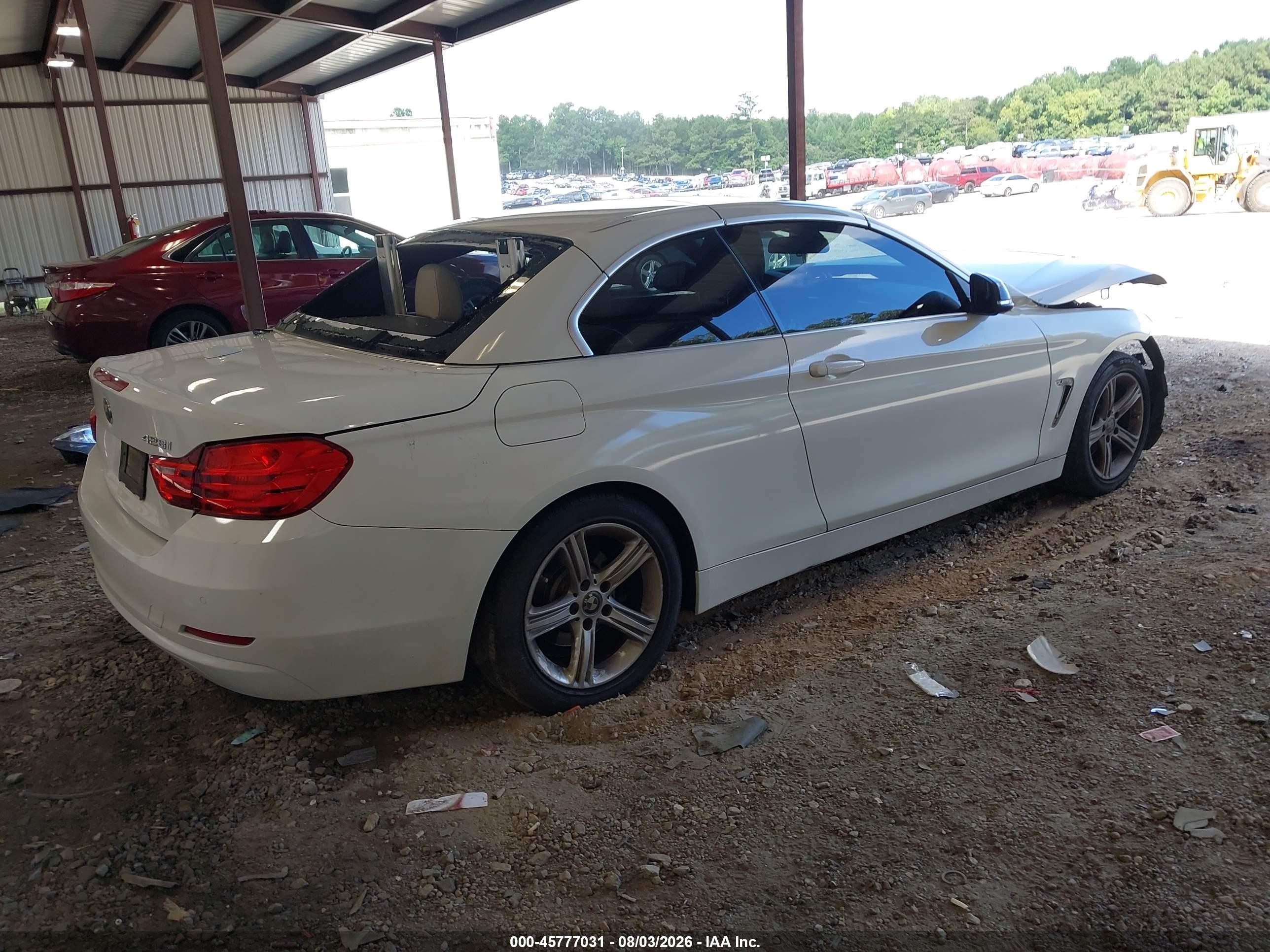 2015 Bmw 428i   Белый vin: WBA3V5C58FP752612