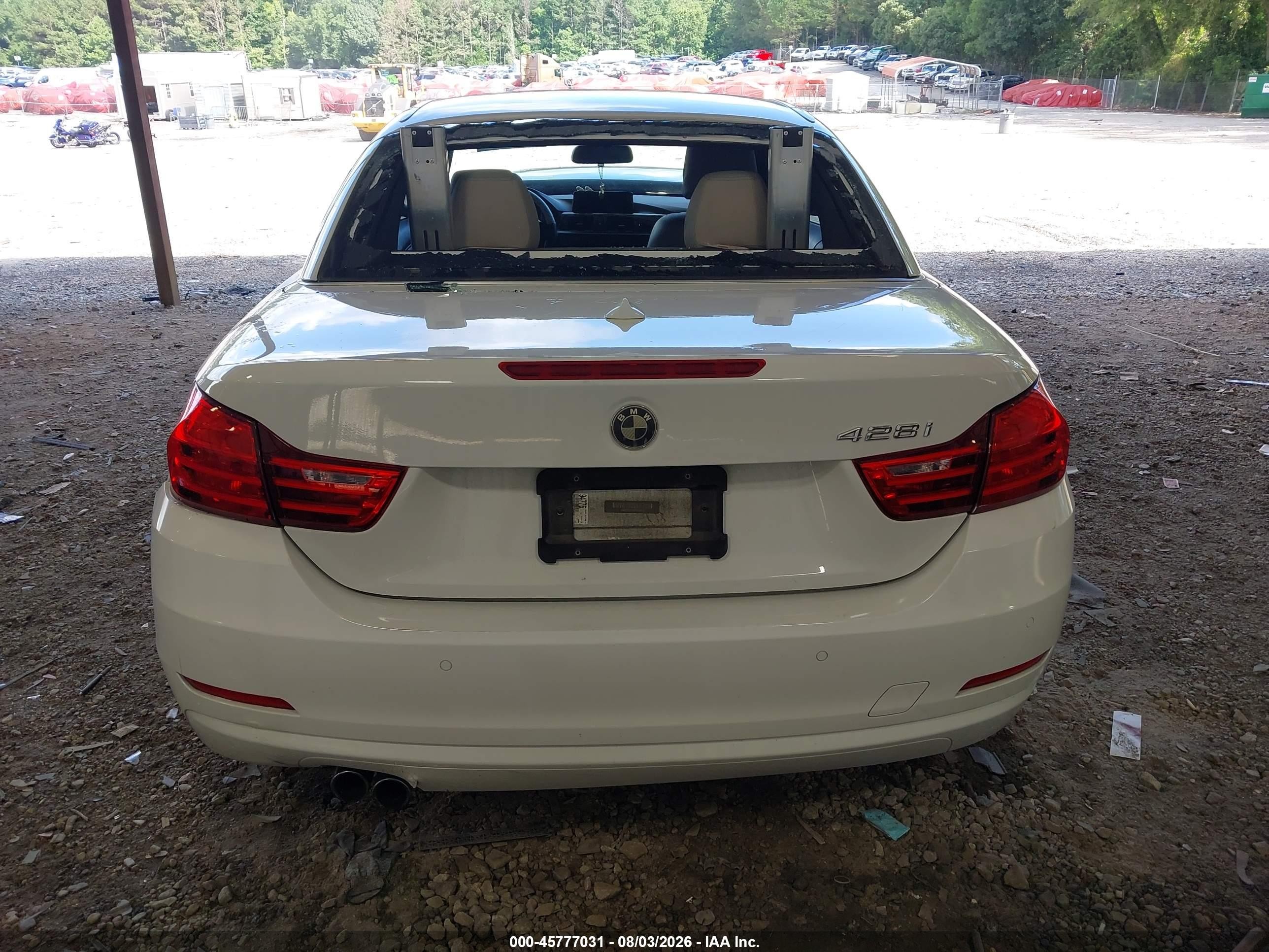 2015 Bmw 428i   Белый vin: WBA3V5C58FP752612