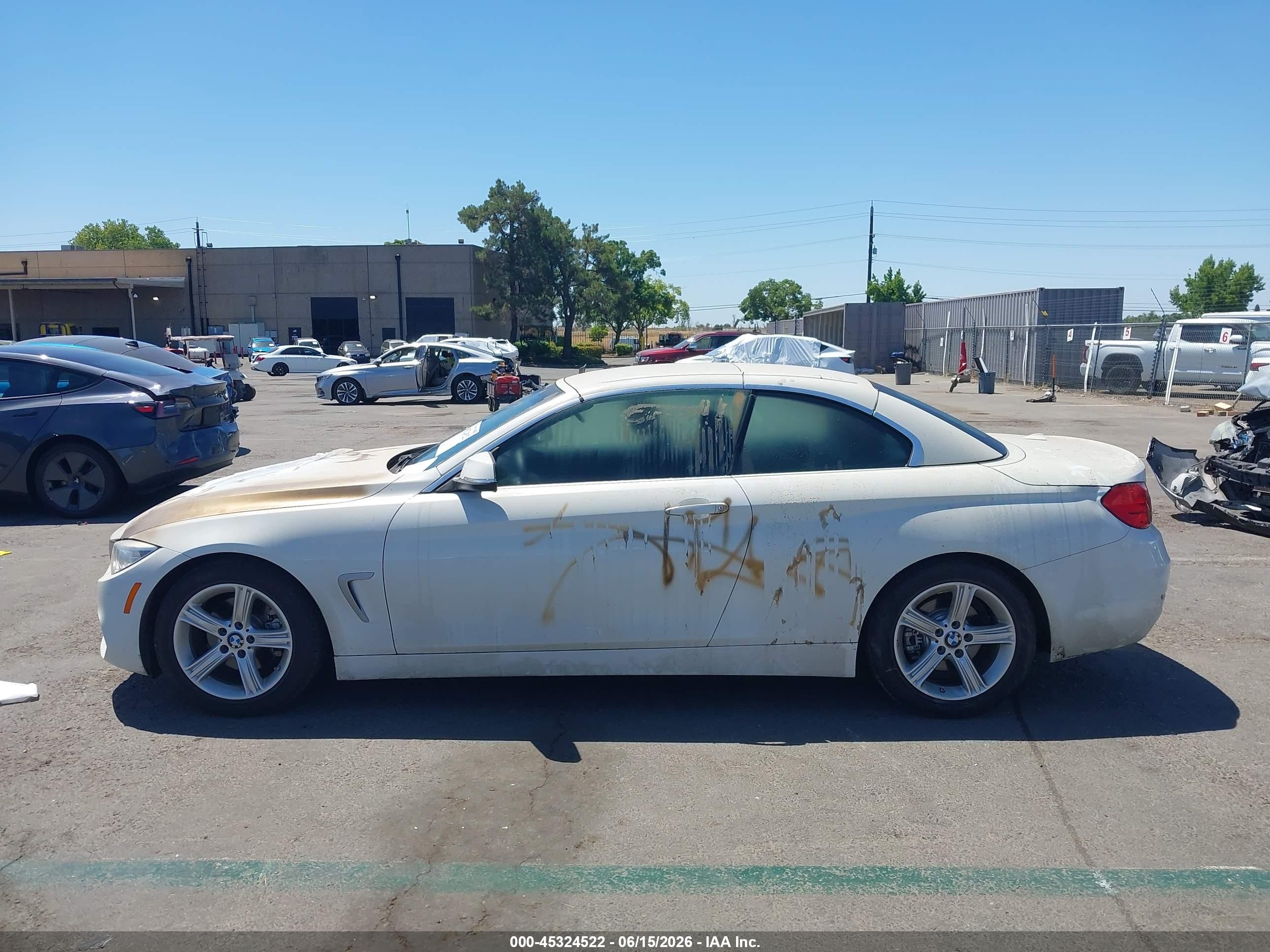 2015 Bmw 428i   White vin: WBA3V5C59FP752683