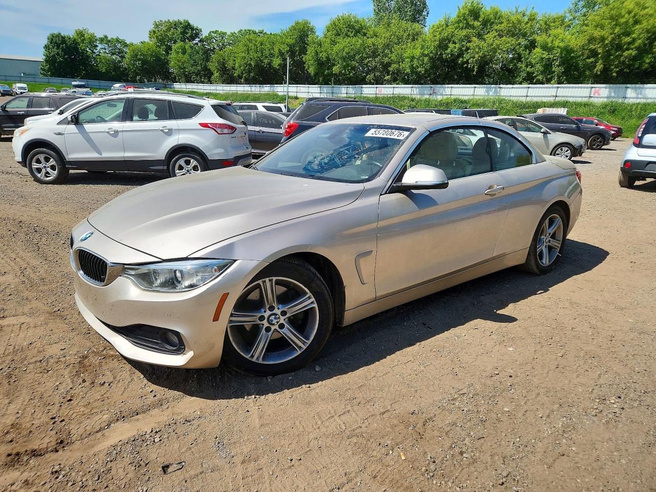 2015 Bmw 428 I Gold vin: WBA3V5C5XFP753647