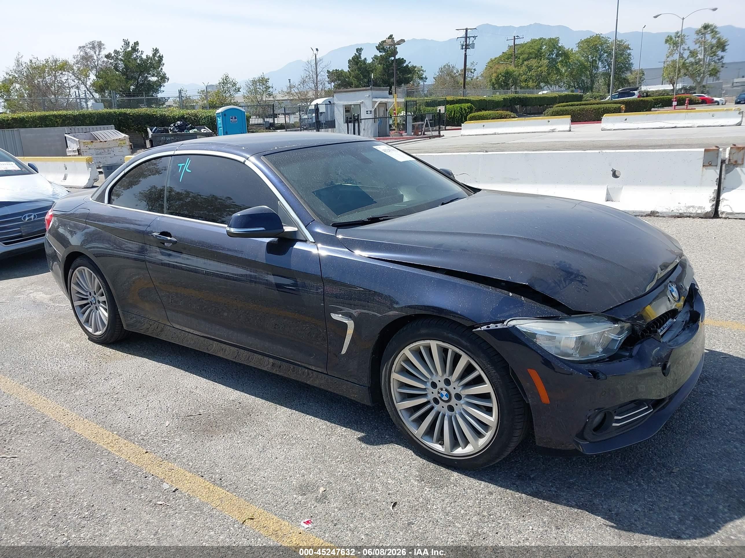 2014 Bmw 428i   Blue vin: WBA3V7C50EJ873227