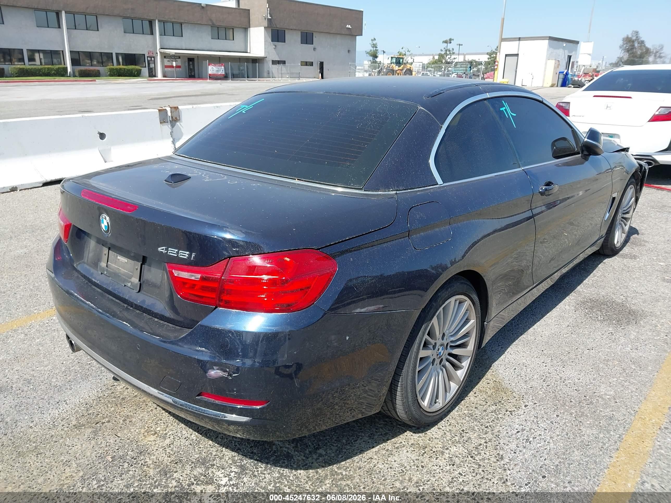 2014 Bmw 428i   Blue vin: WBA3V7C50EJ873227