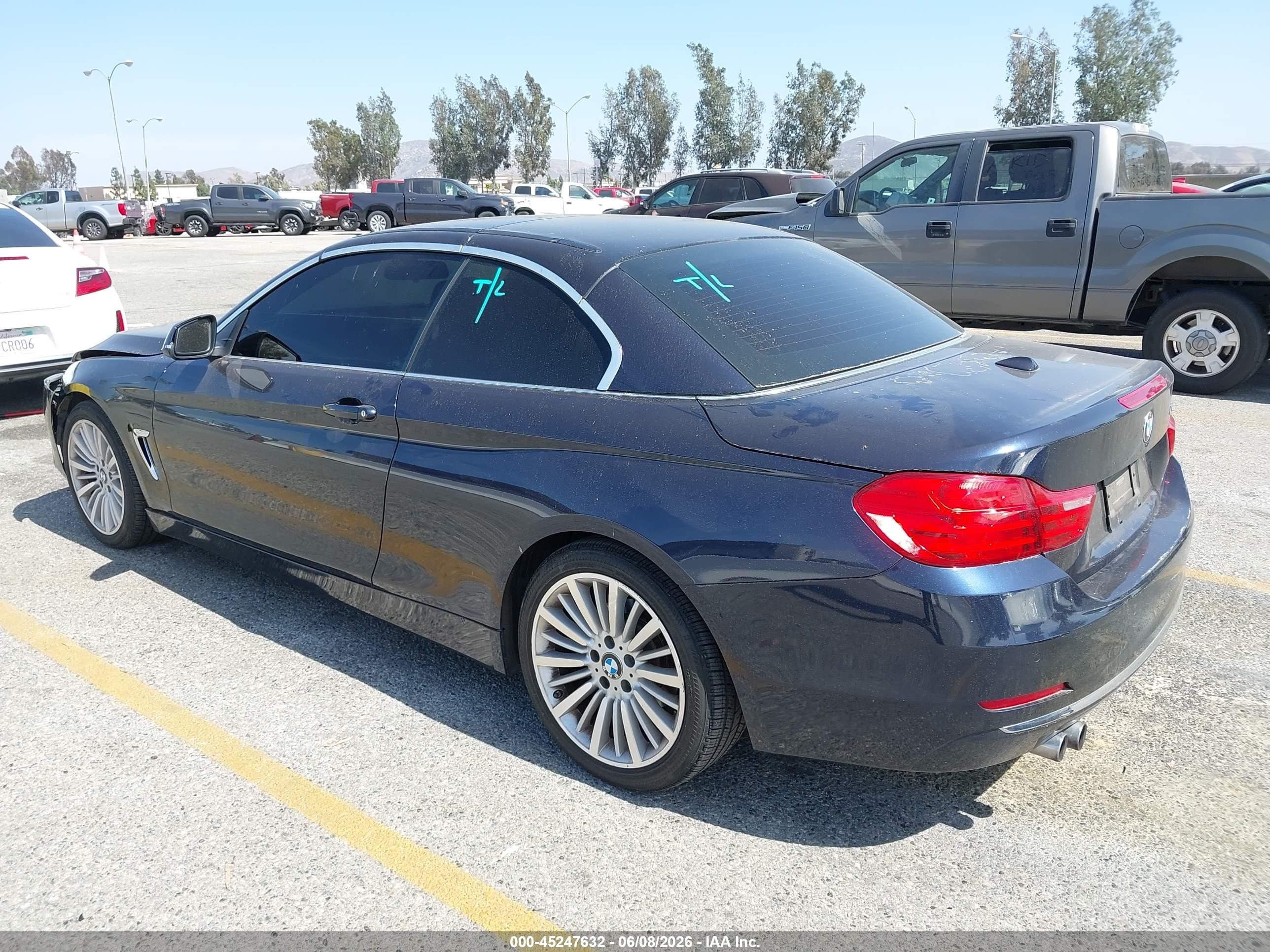 2014 Bmw 428i   Blue vin: WBA3V7C50EJ873227