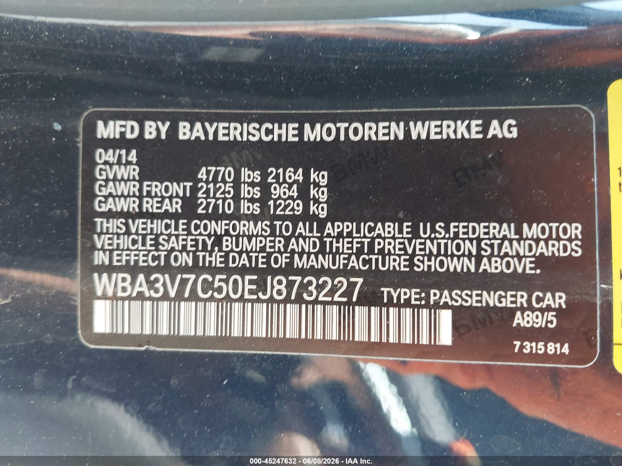 2014 Bmw 428i   Blue vin: WBA3V7C50EJ873227