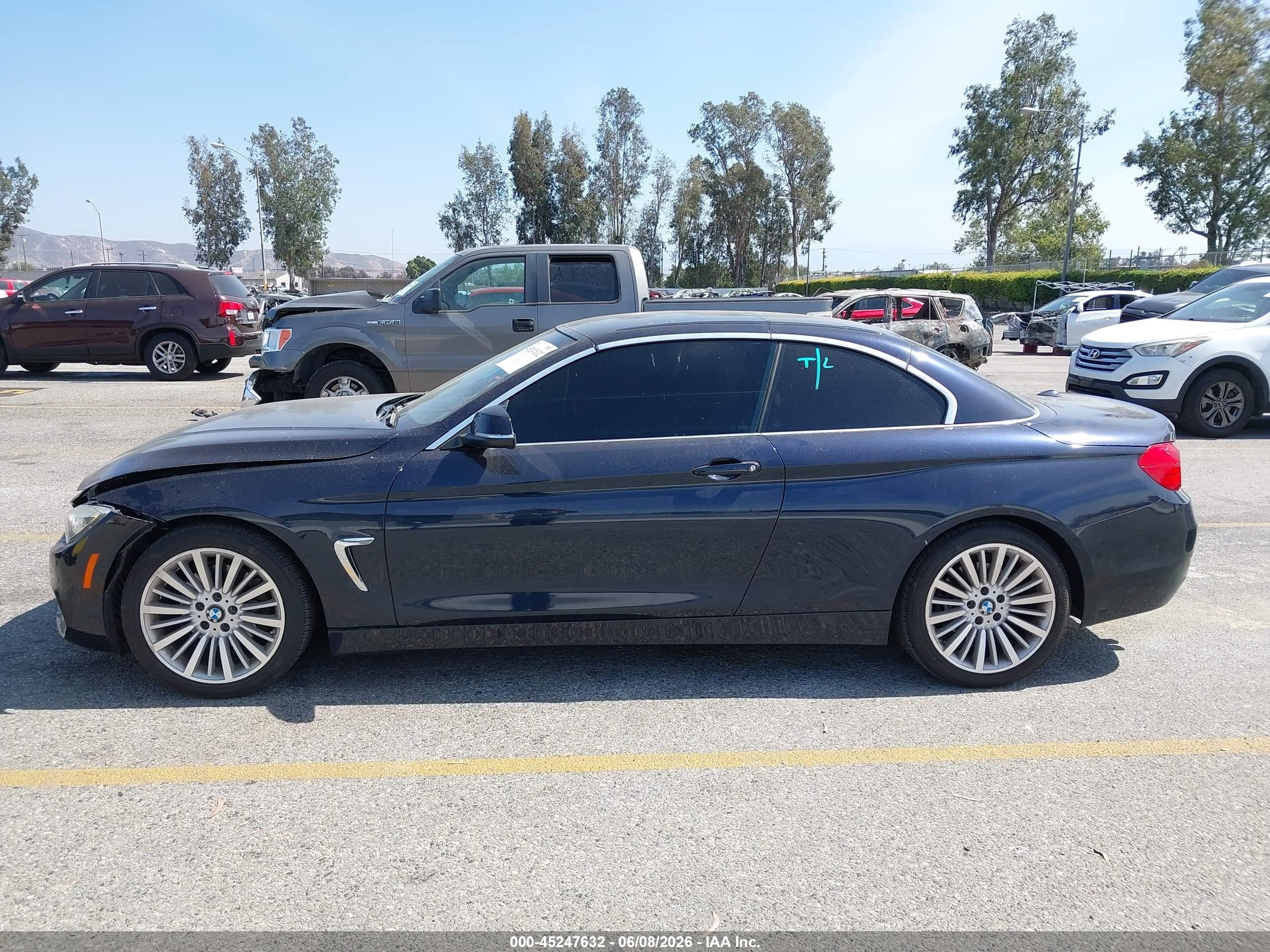 2014 Bmw 428i   Blue vin: WBA3V7C50EJ873227