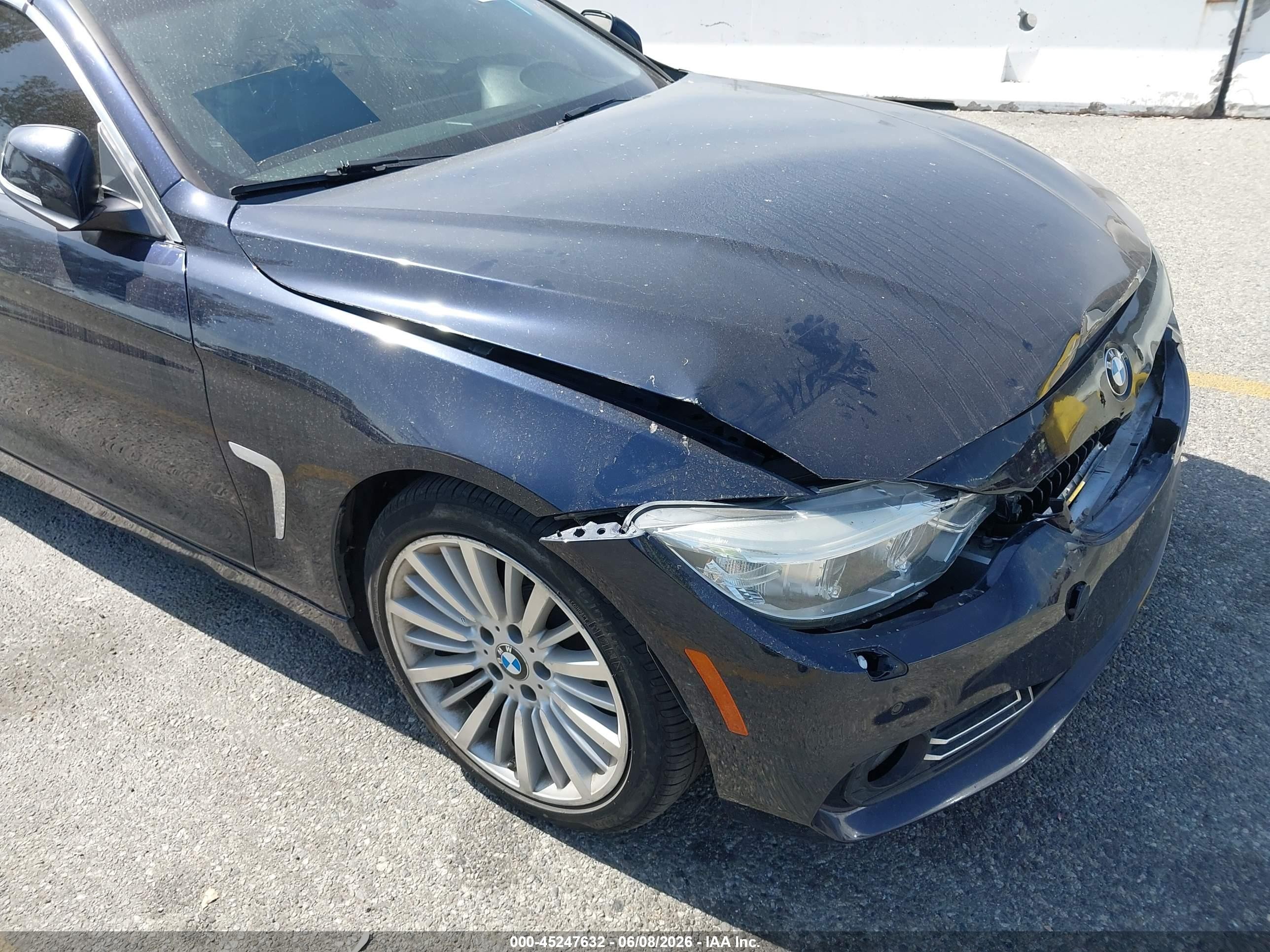 2014 Bmw 428i   Blue vin: WBA3V7C50EJ873227