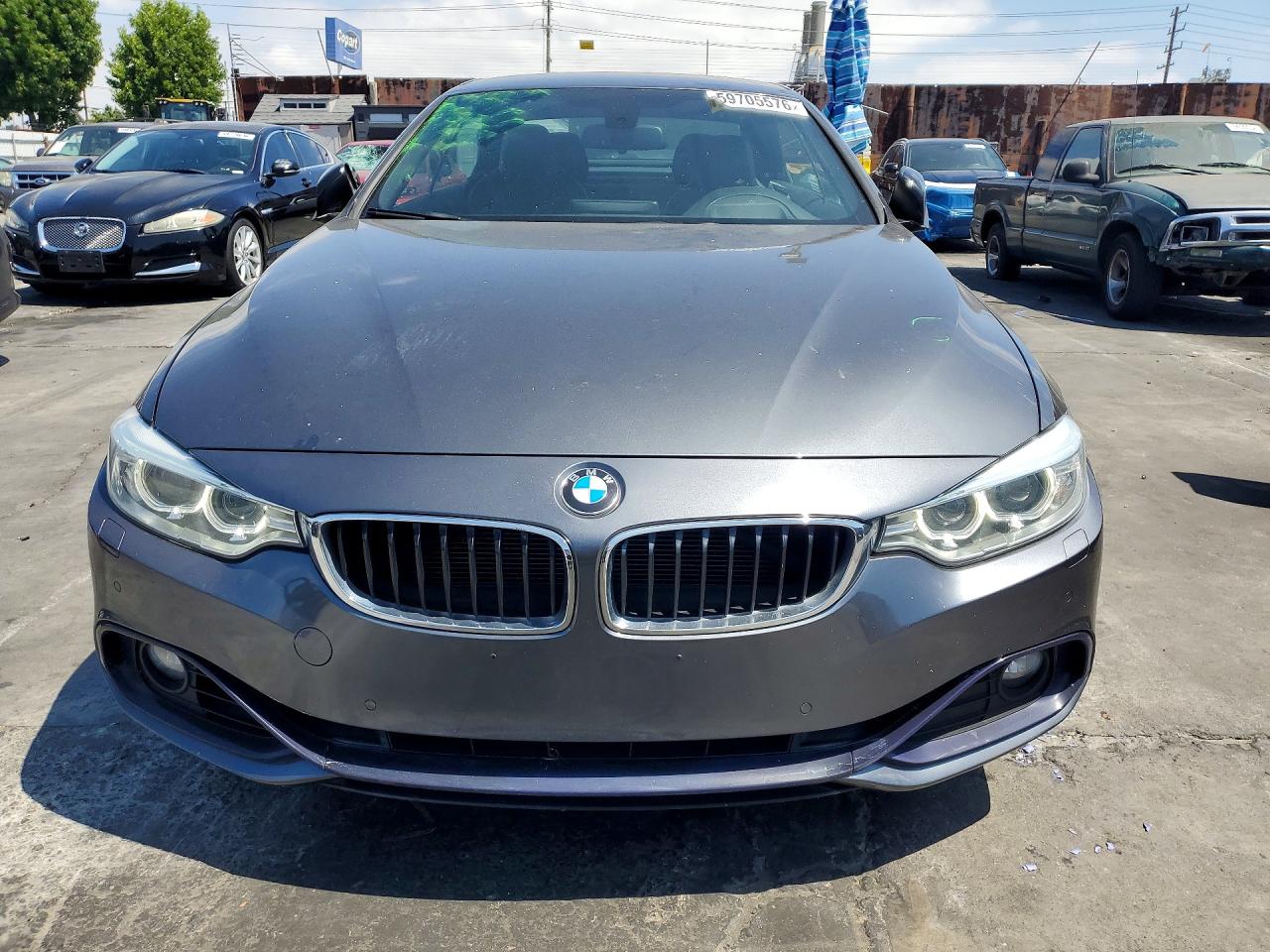 2014 Bmw 428 I Sulev Gray vin: WBA3V7C50EP771262