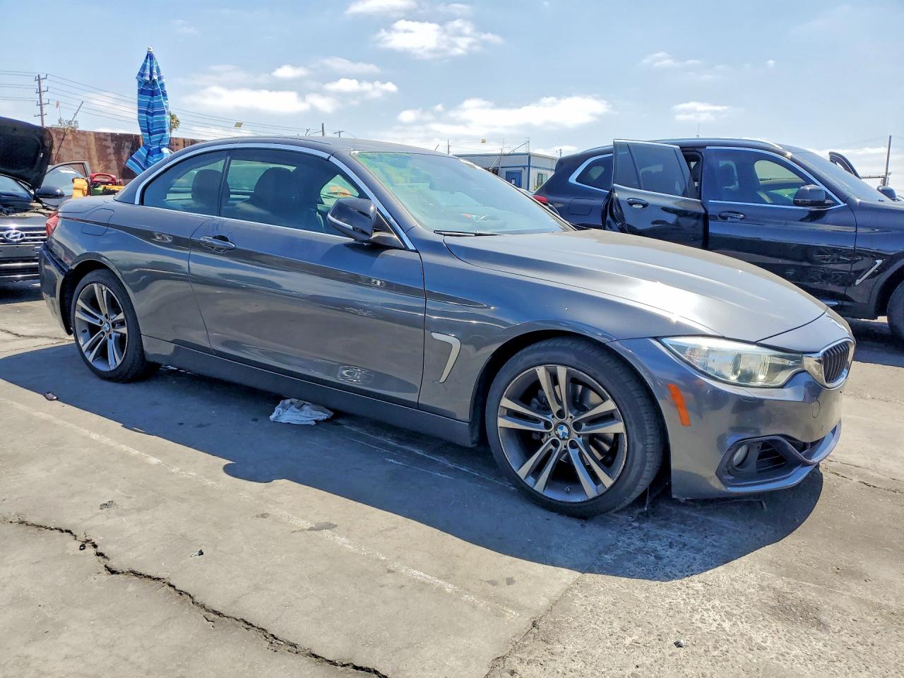 2014 Bmw 428 I Sulev Gray vin: WBA3V7C50EP771262