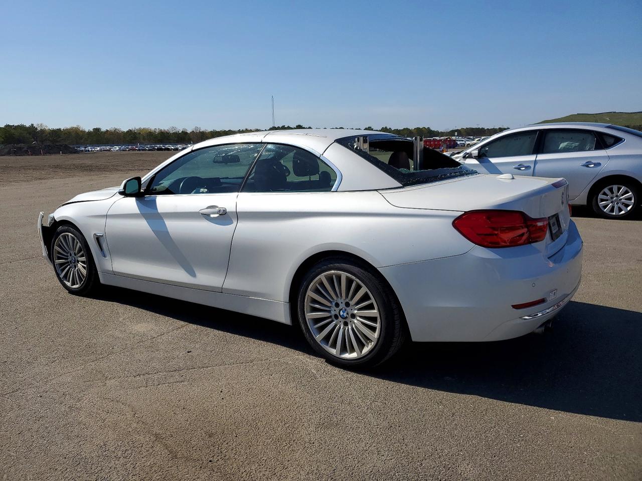 2015 Bmw 428 I Sulev White vin: WBA3V7C50FP772235