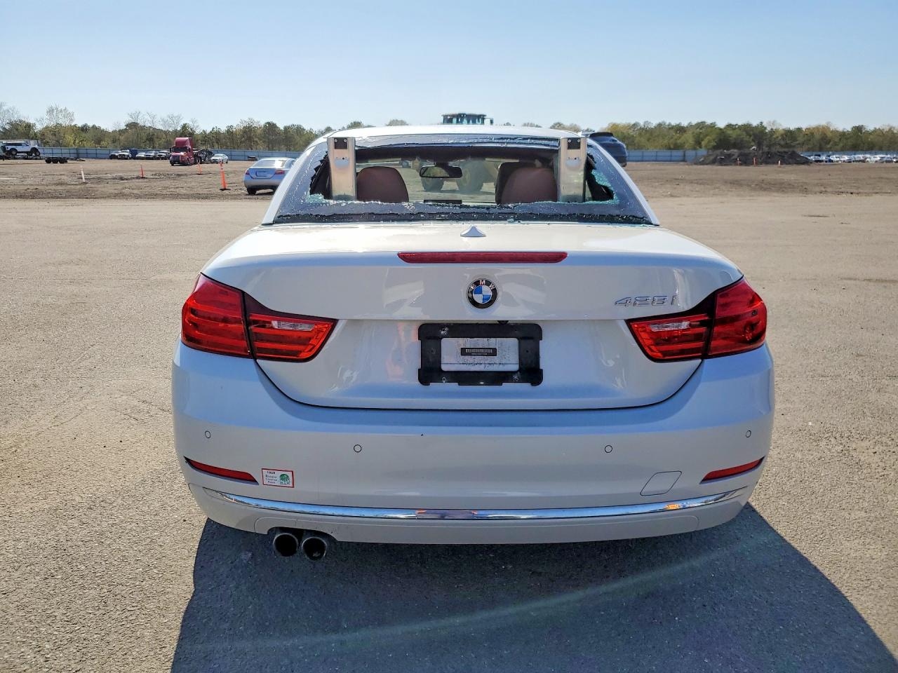 2015 Bmw 428 I Sulev White vin: WBA3V7C50FP772235
