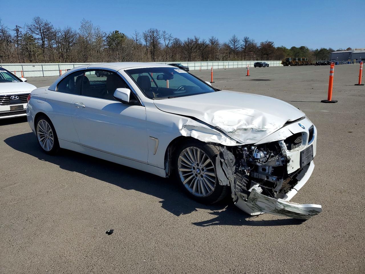 2015 Bmw 428 I Sulev White vin: WBA3V7C50FP772235