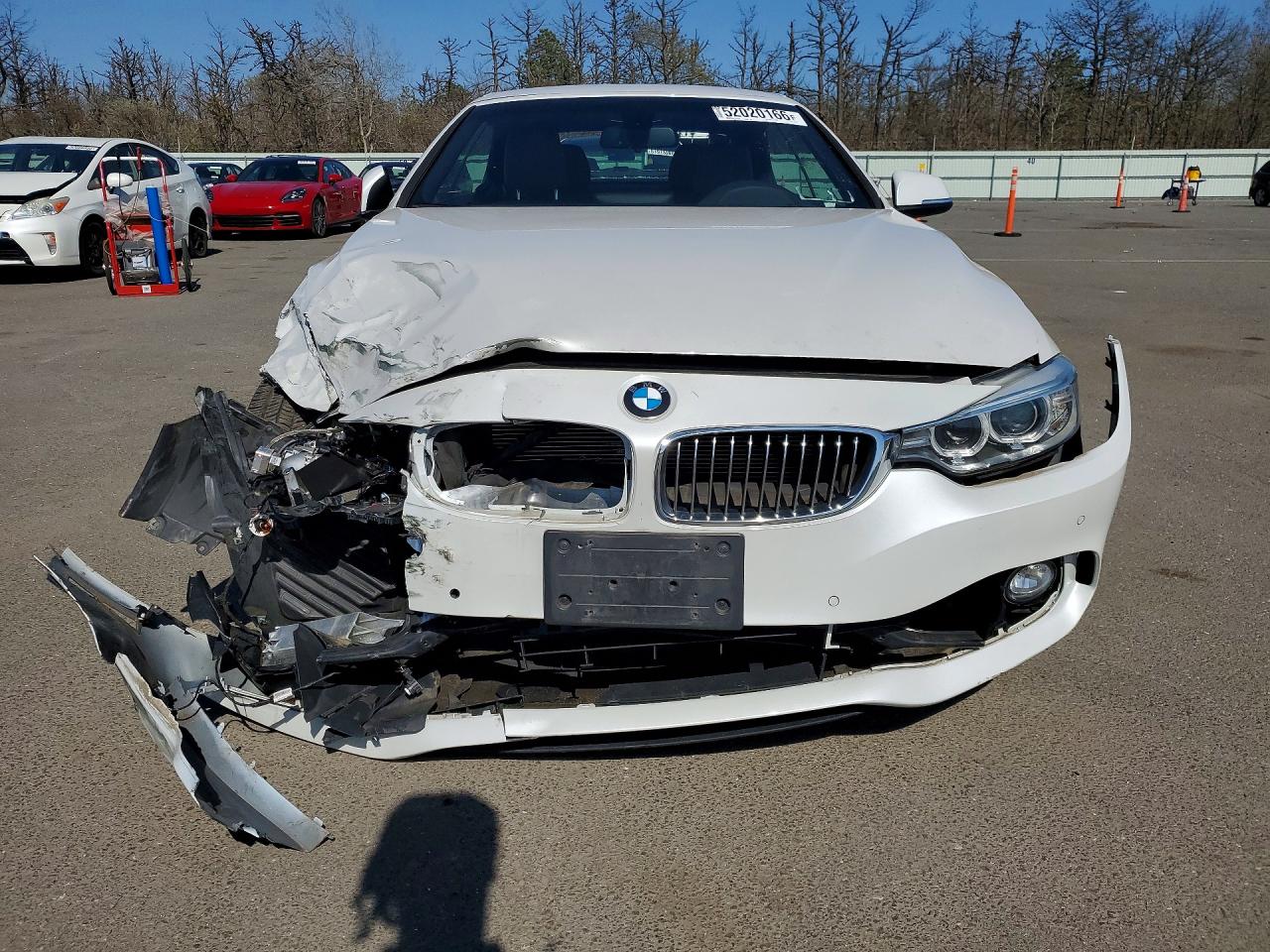 2015 Bmw 428 I Sulev White vin: WBA3V7C50FP772235
