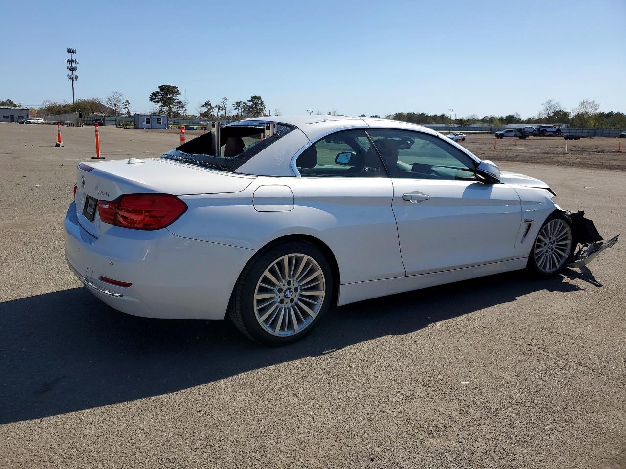 2015 Bmw 428 I Sulev White vin: WBA3V7C50FP772235