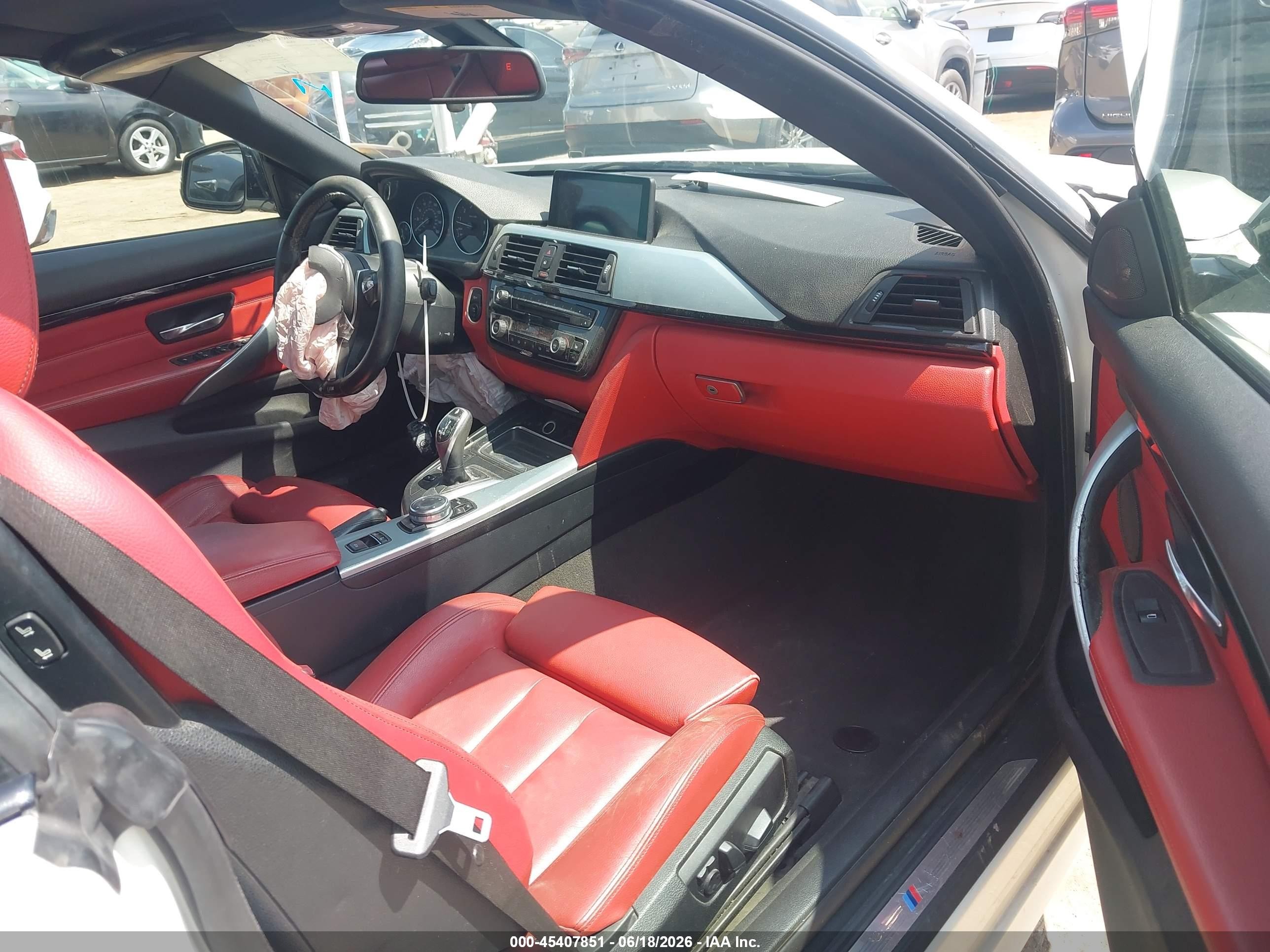2014 Bmw 428i   White vin: WBA3V7C54EP770860