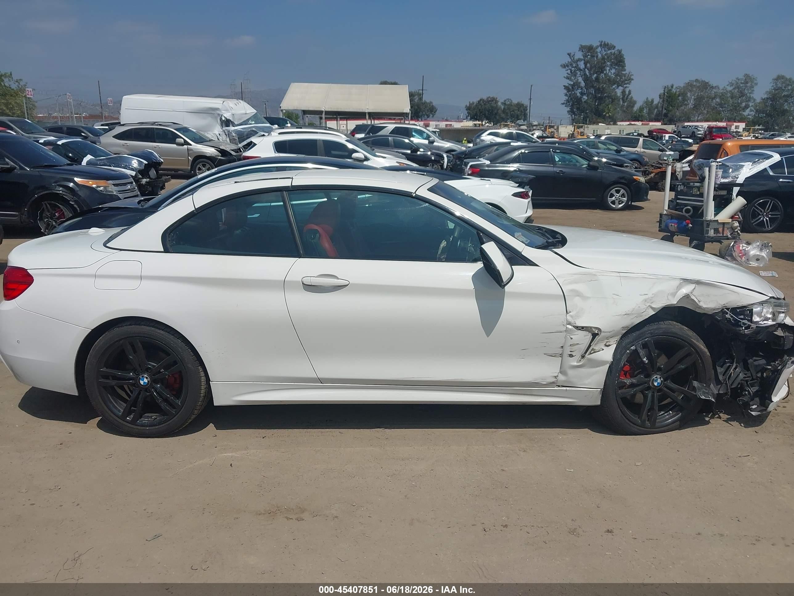 2014 Bmw 428i   White vin: WBA3V7C54EP770860
