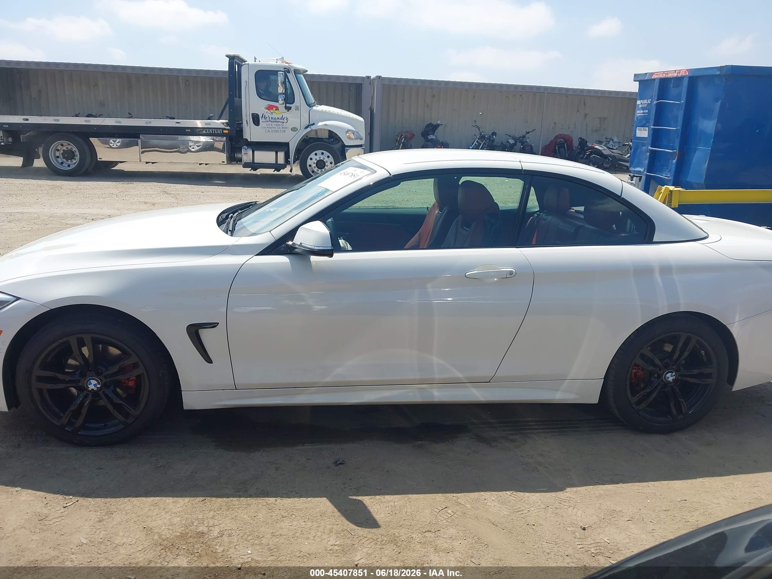 2014 Bmw 428i   White vin: WBA3V7C54EP770860