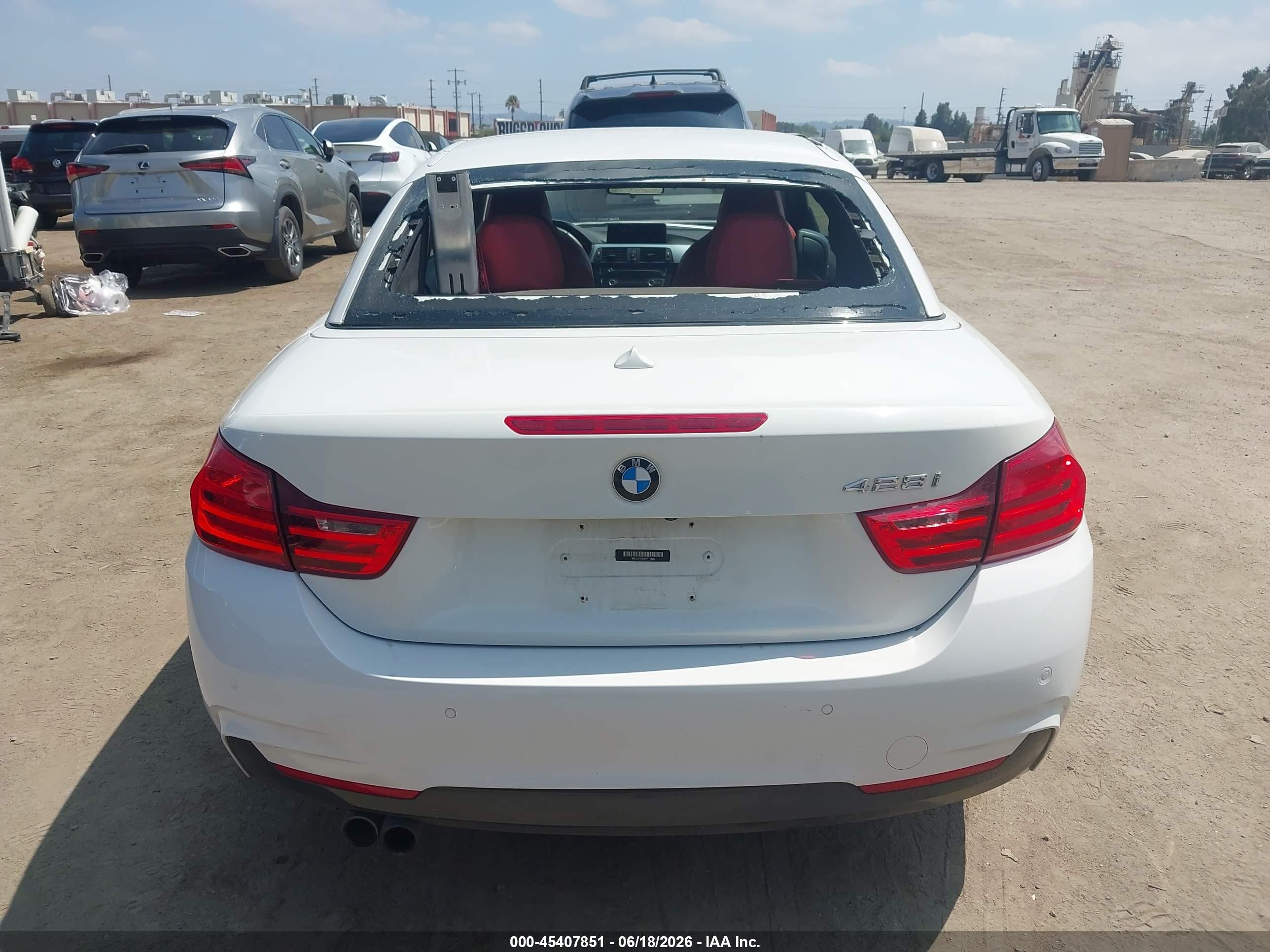 2014 Bmw 428i   White vin: WBA3V7C54EP770860