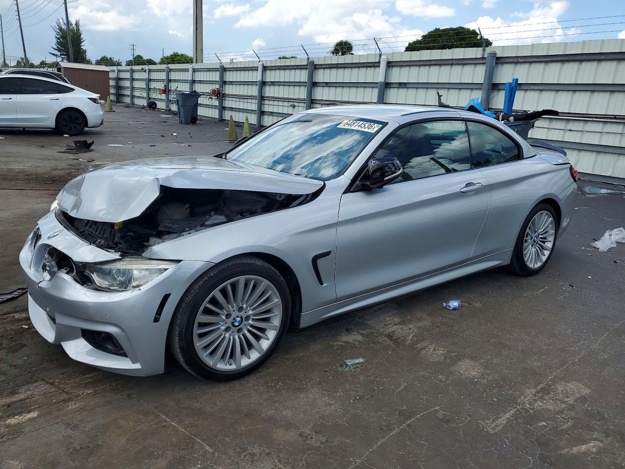 2015 Bmw 428 I Sulev Silver vin: WBA3V7C54FP772660