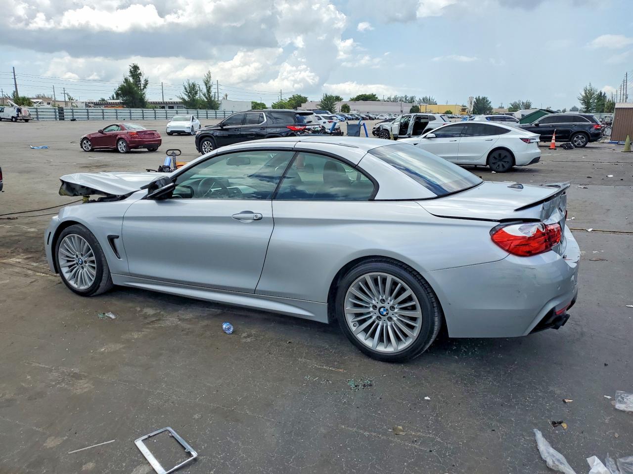 2015 Bmw 428 I Sulev Silver vin: WBA3V7C54FP772660