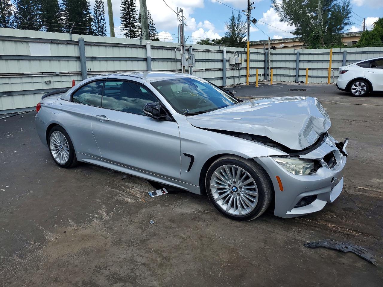 2015 Bmw 428 I Sulev Silver vin: WBA3V7C54FP772660