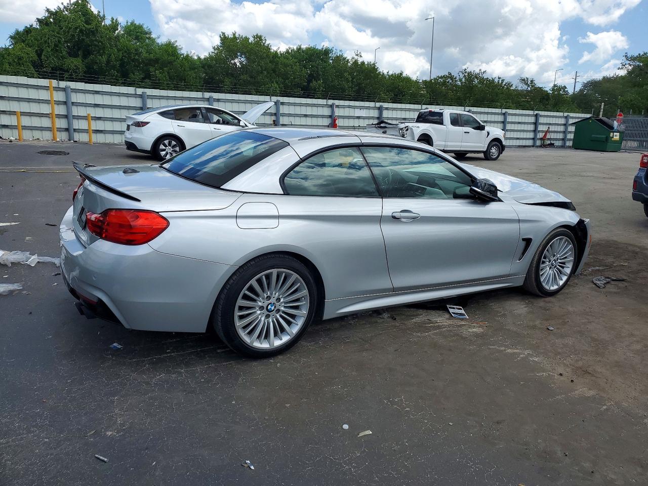 2015 Bmw 428 I Sulev Silver vin: WBA3V7C54FP772660